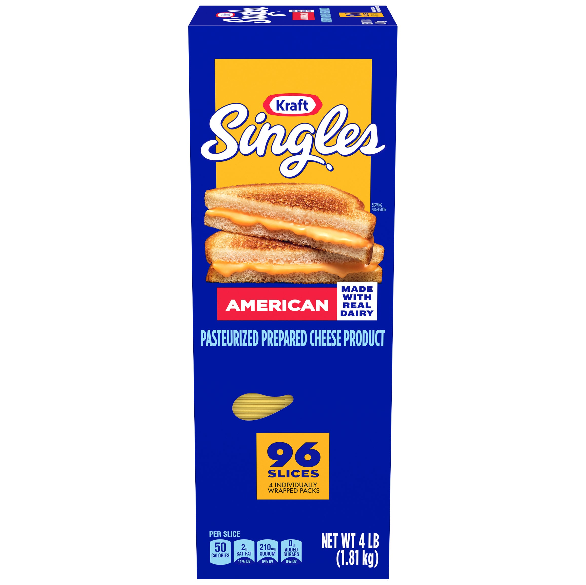 KRAFT AMERICAN SINGLES 96 COUNT (4 LBS)