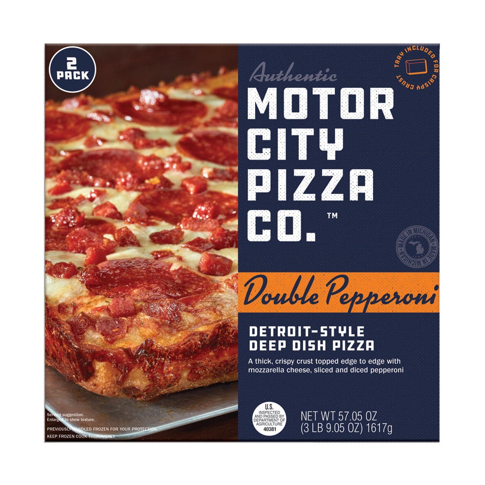 MOTOR CITY PIZZA CO. DOUBLE PEPPERONI PIZZA 2/28.53 OZ