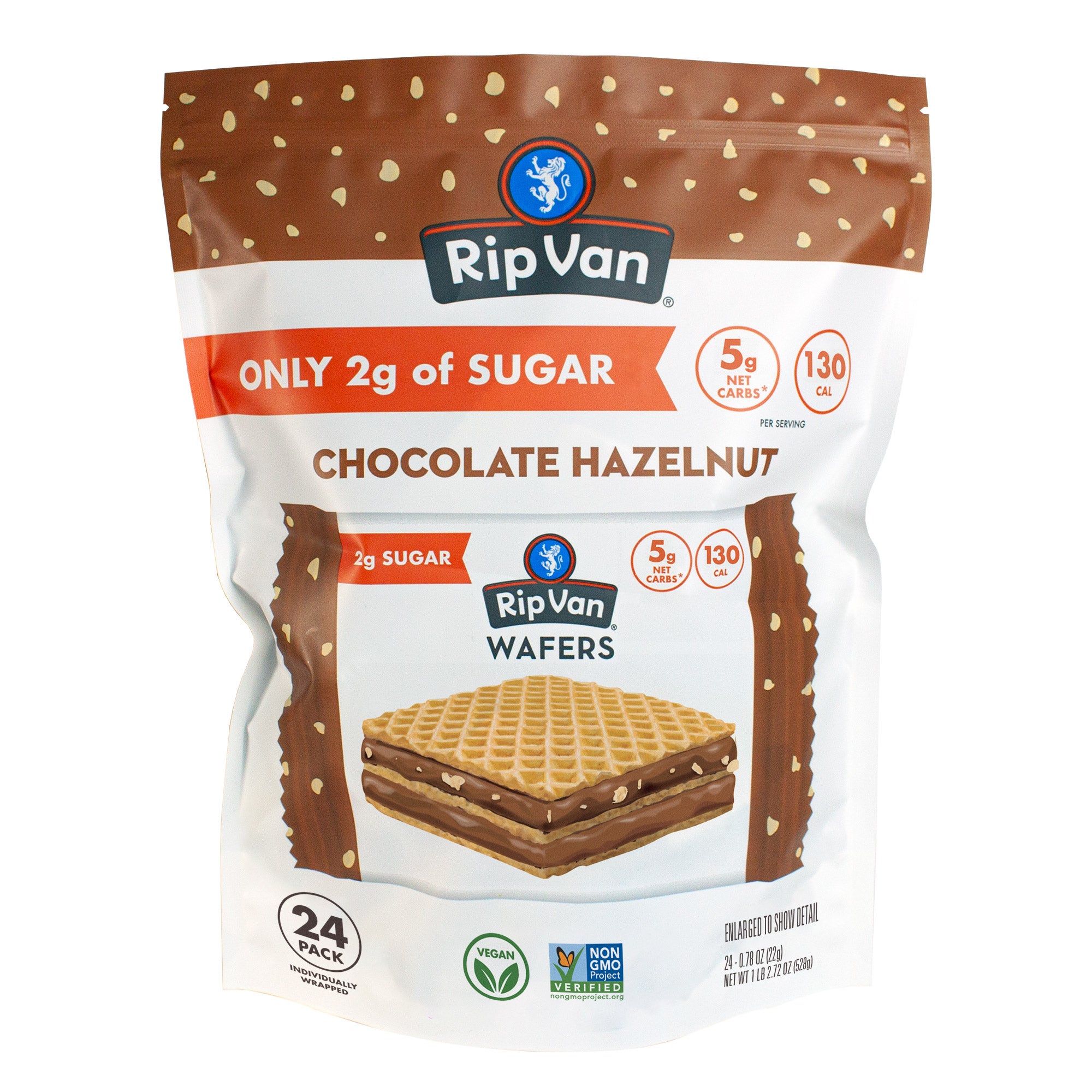 RIP VAN WAFERS CHOCOLATE HAZELNUT 24CT/0.78OZ (1.17LBS) - Image 1