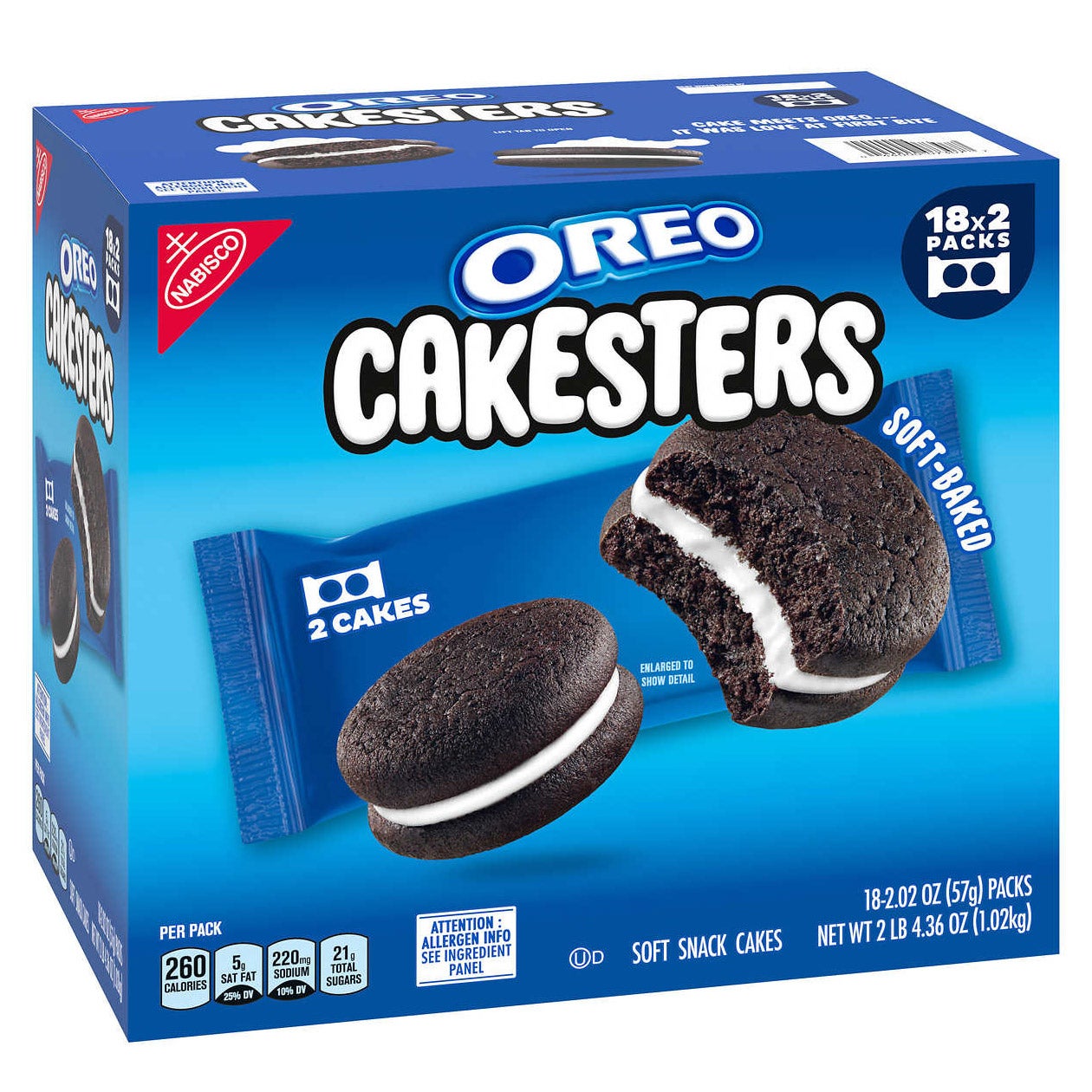 NABISCO OREO CAKESTERS 18 / 2.02 OZ - Image 1