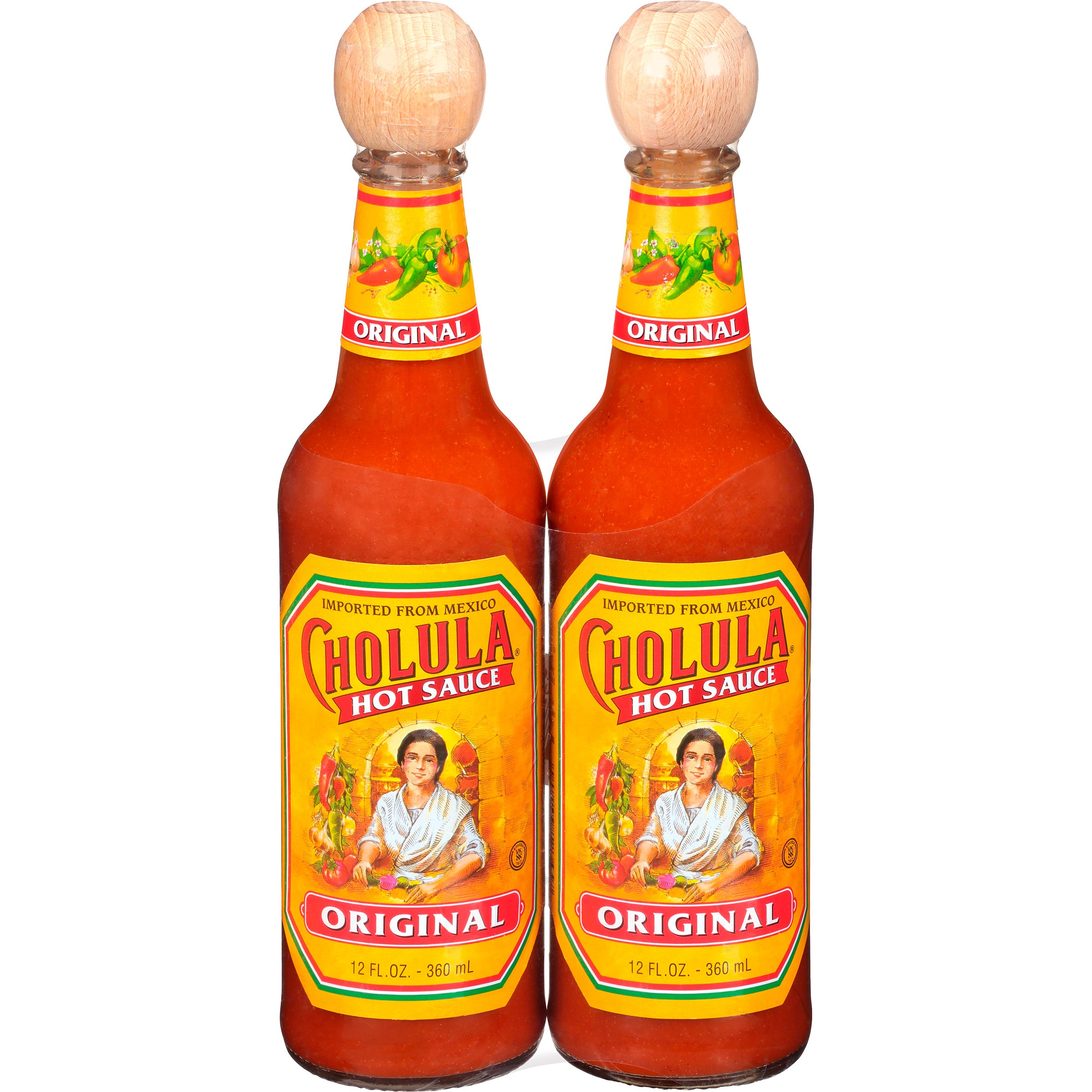 CHOLULA ORIGINAL HOT SAUCE 2/12 OZ - Image 1