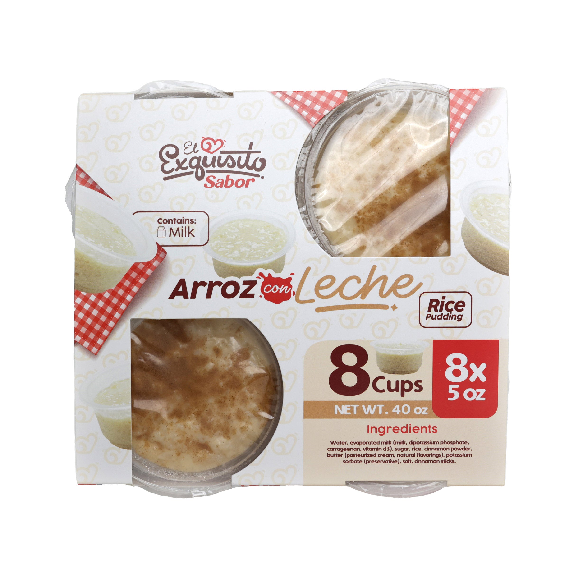 EL EXQUISITO SABOR RICE PUDDING 8/5 OZ - Image 1