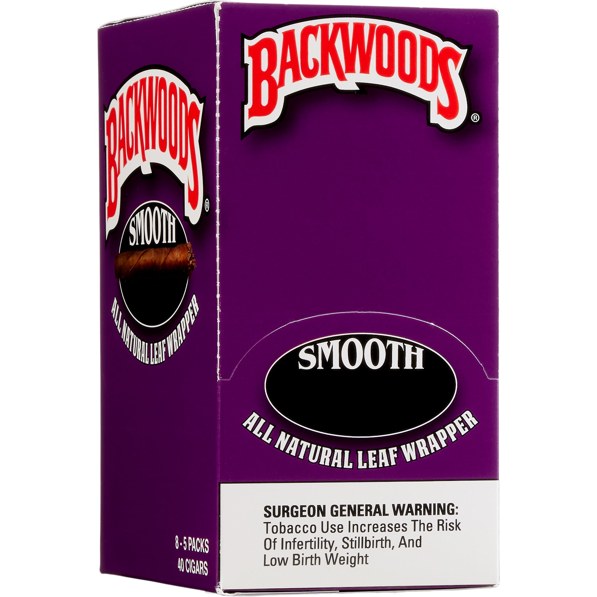 BACKWOODS SMOOTH CIGARILLOS 8/5CT NON-PRICED
