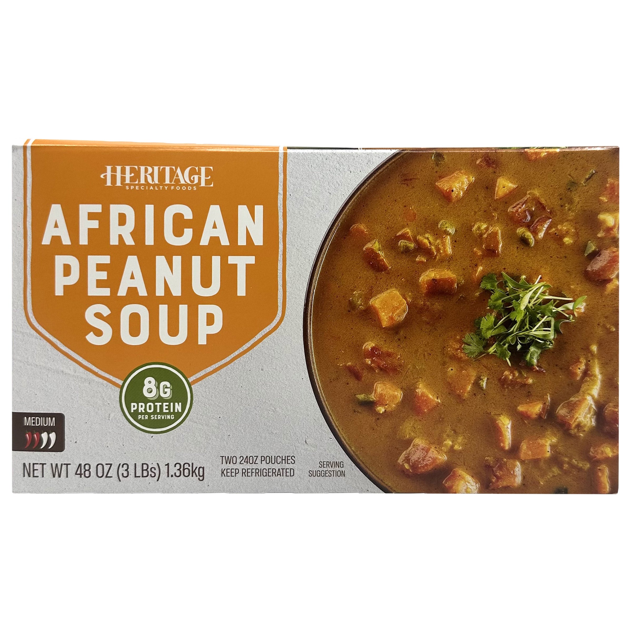 HERITAGE AFRICAN PEANUT SOUP 2/24OZ - Image 1
