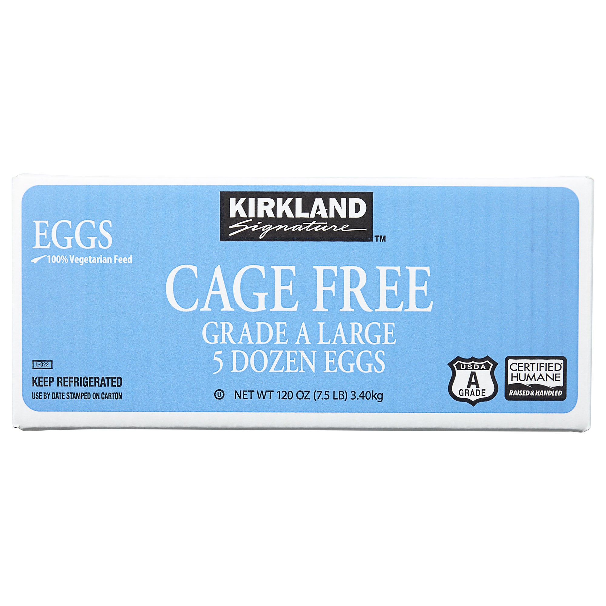 KS CAGE FREE EGGS USDA GRADE A 5 DOZEN