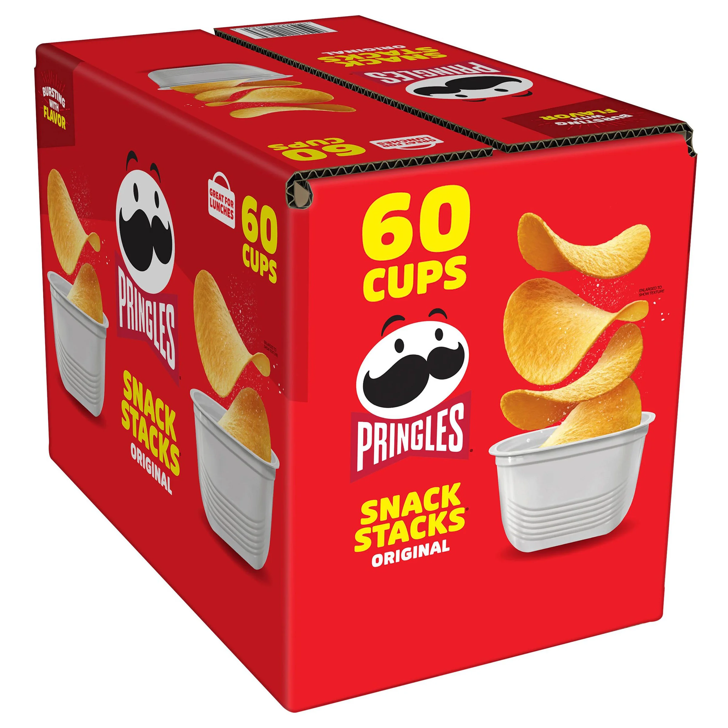 PRINGLES ORIGINAL SNACK STACK CUPS 60/.67 OZ - Image 1