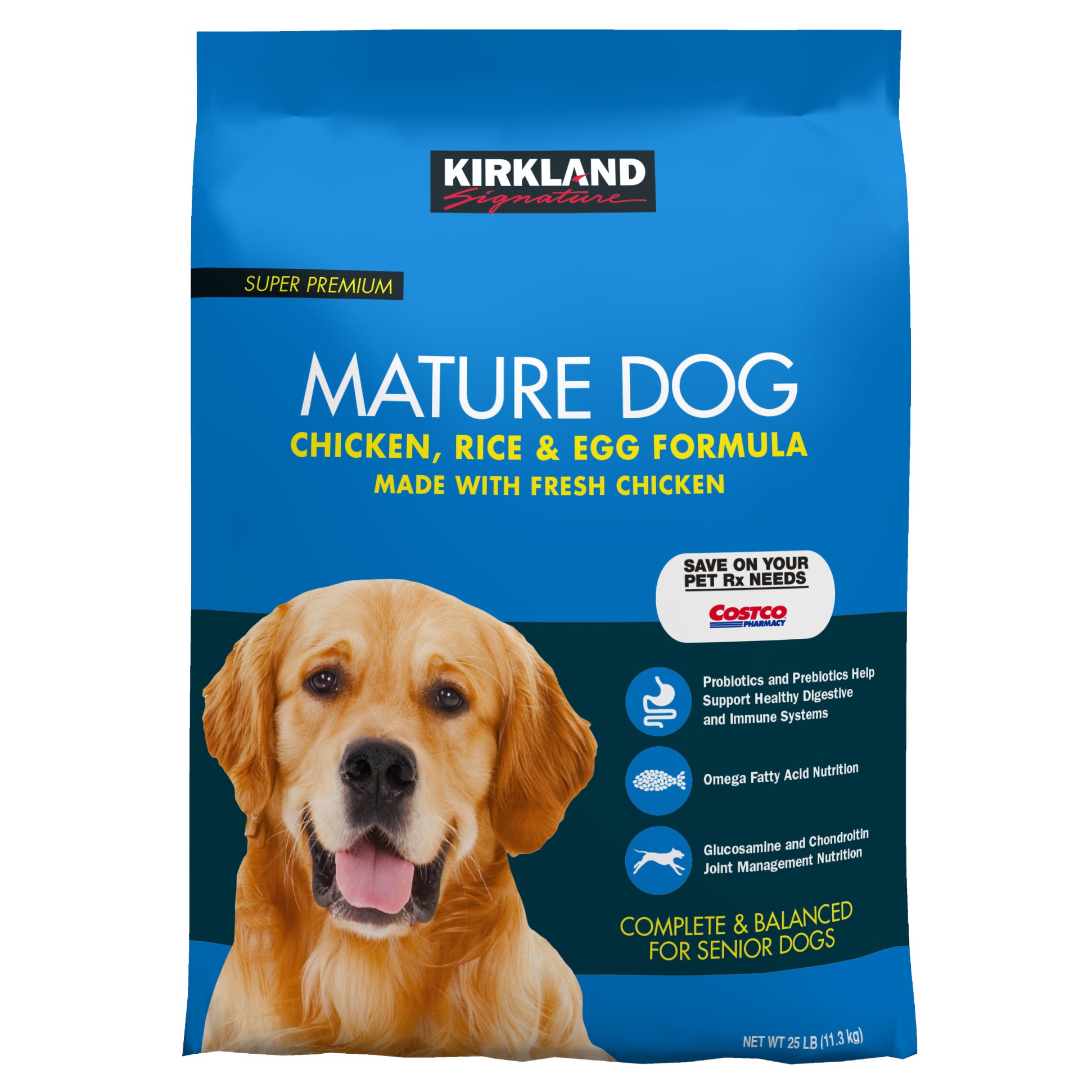 KIRKLAND SIGNATURE MATURE (7+ YEARS) DOG FOOD 25 LB - Image 1