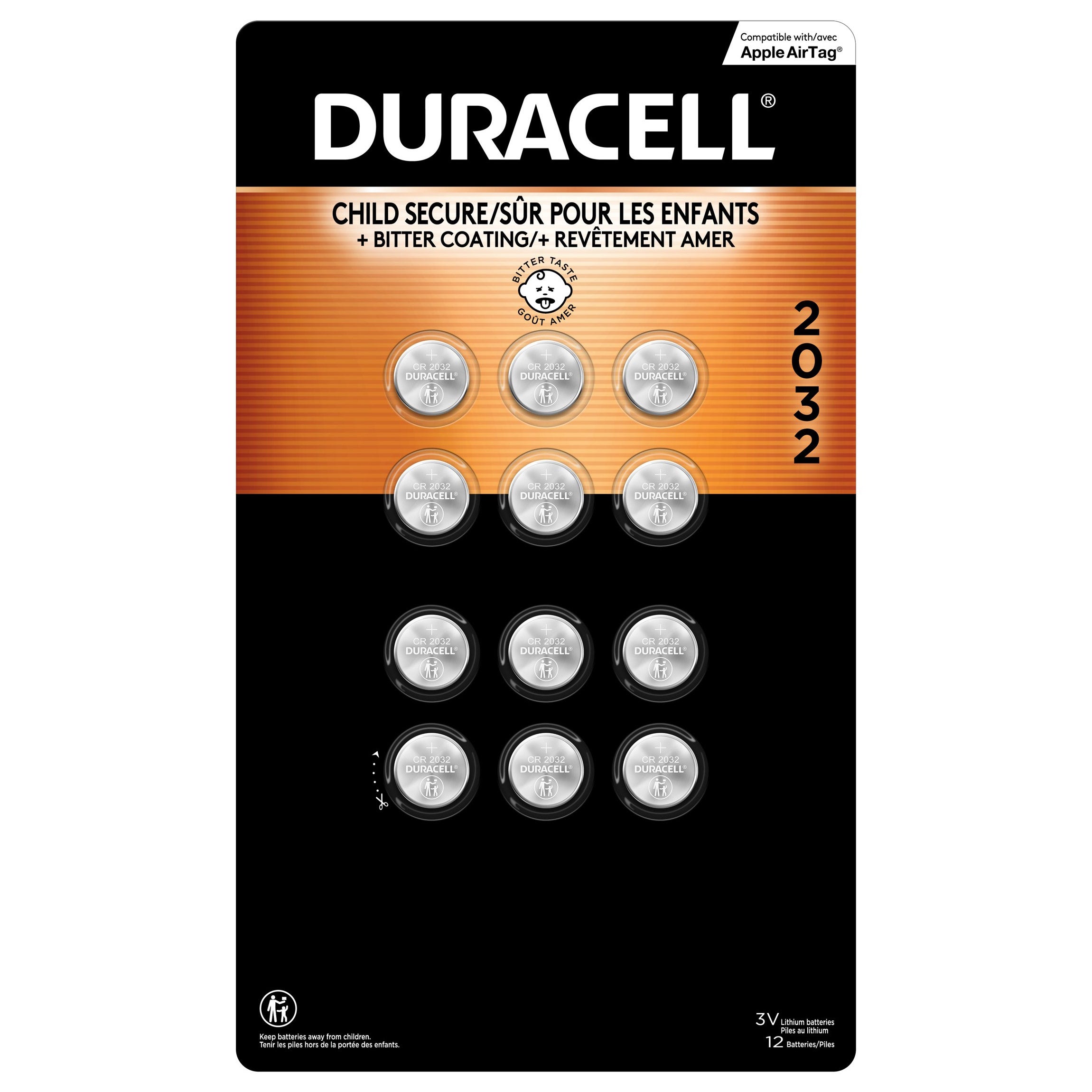 DURACELL 2032 LITHIUM COIN BATTERIES 12PK - Image 1