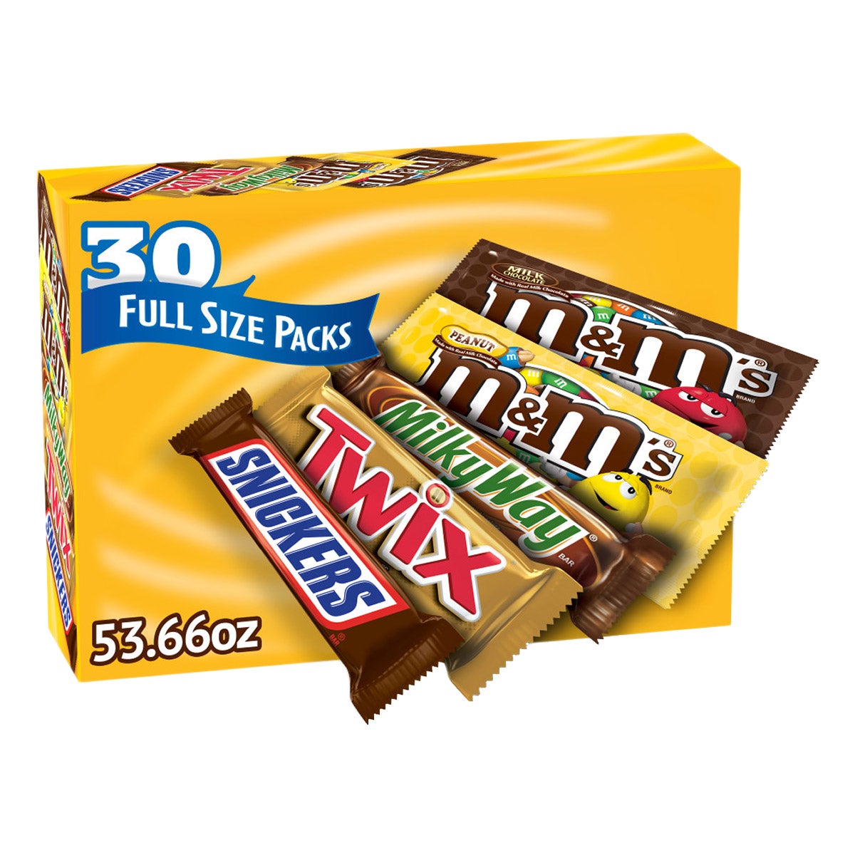 M&M'S AND MARS CHOCOLATE VARIETY PACK 30 CT