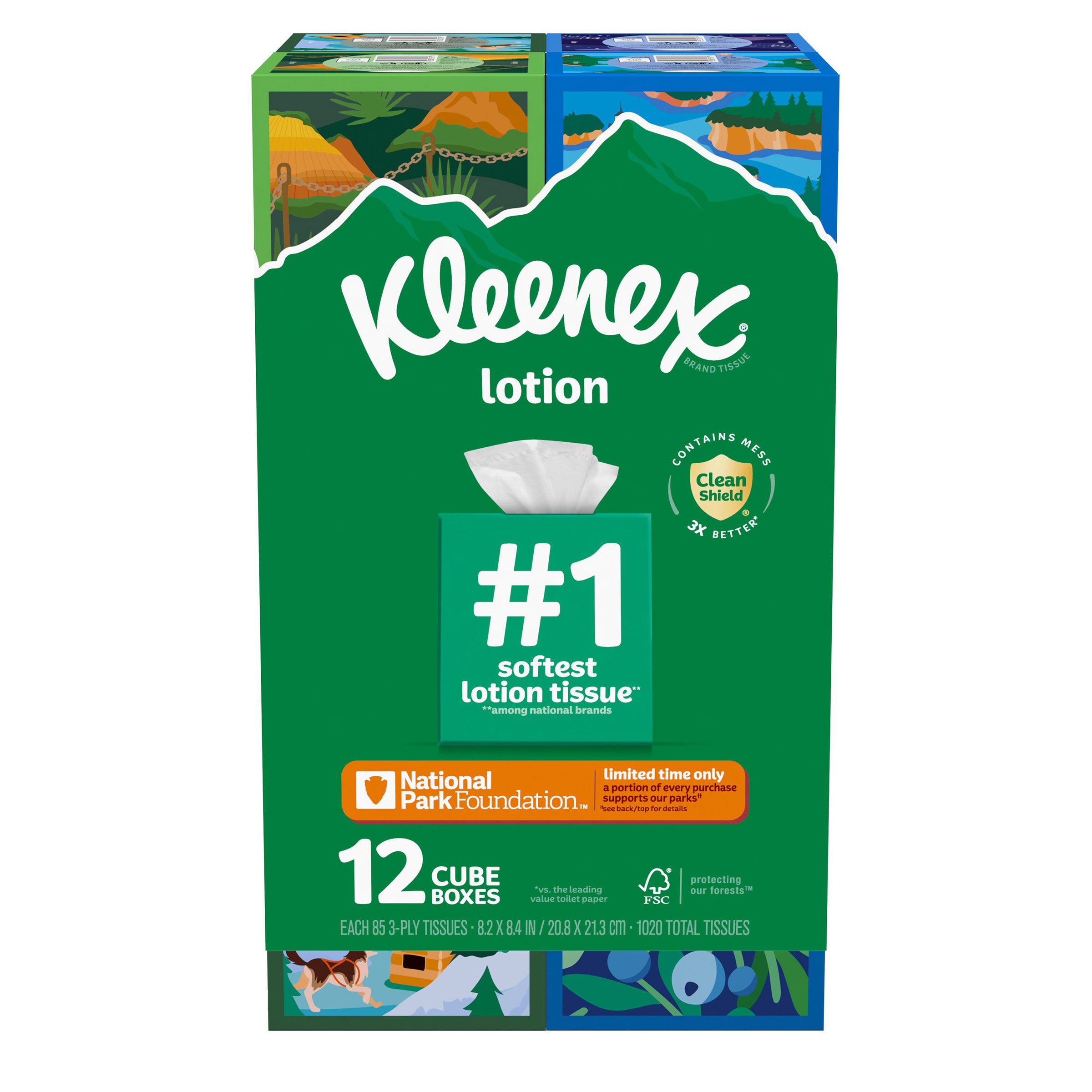 KLEENEX LOTION FACIAL TISSUE 12 PK / 85 CT - Image 1