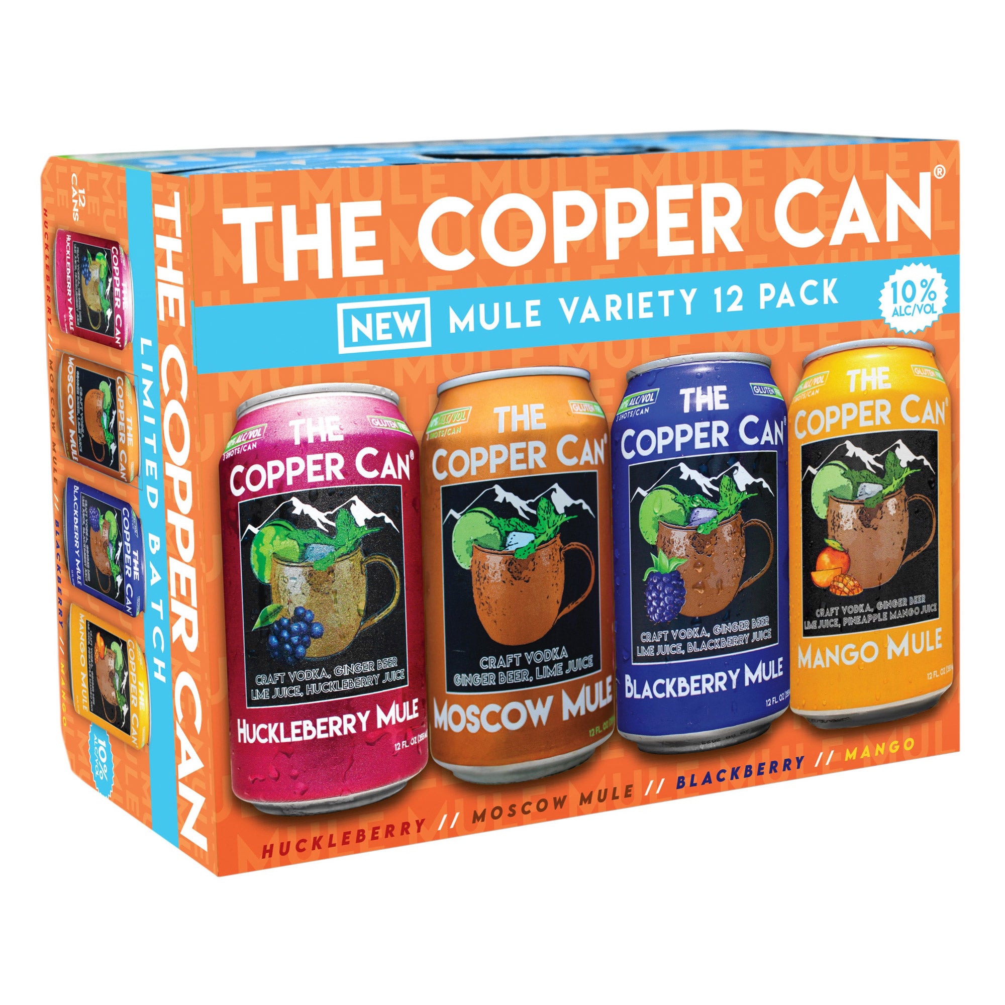 THE COPPER CAN MOSCOW MULE VARIETY 12/12OZ CANS