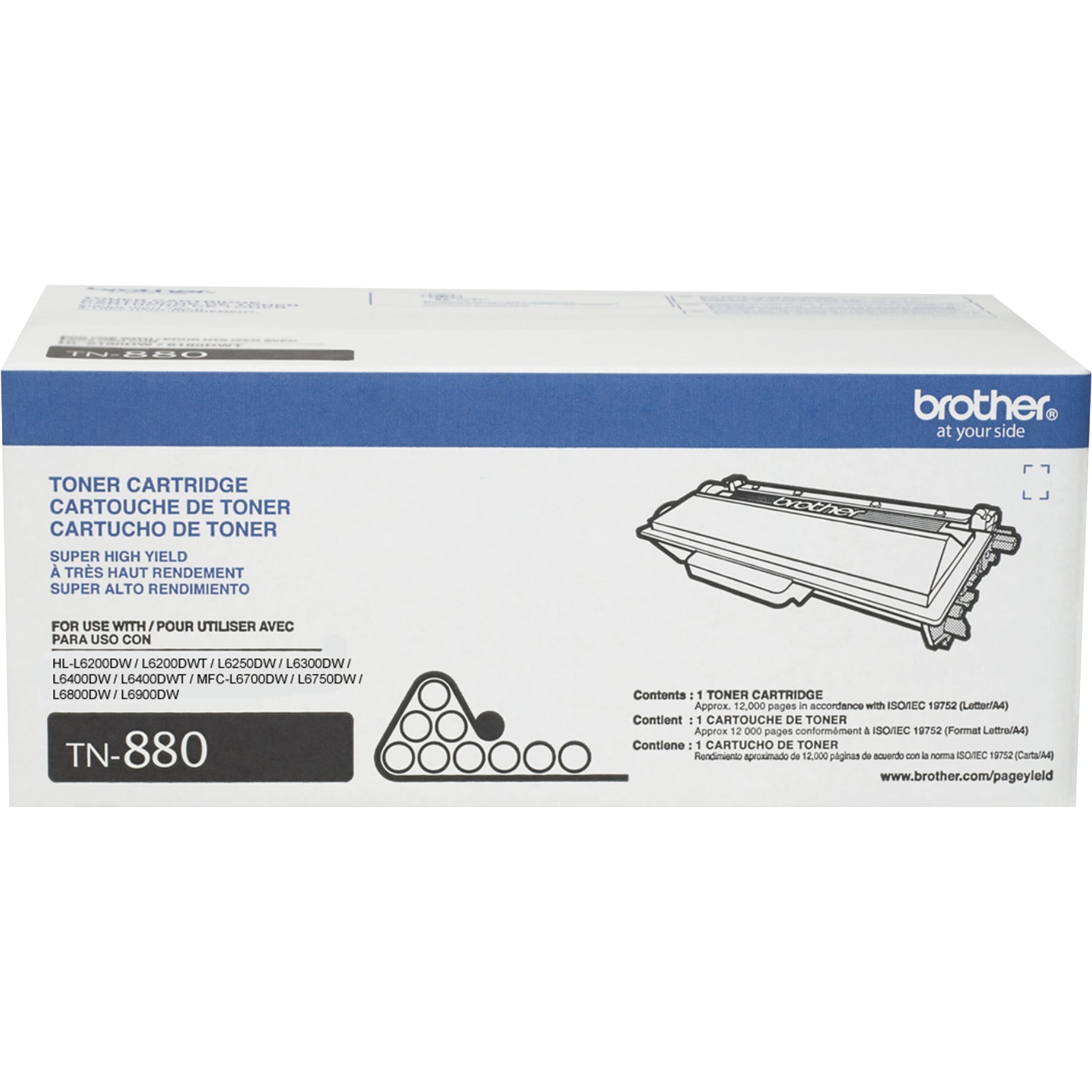 BROTHER BLACK TONER CARTRIDGE BRTTN880