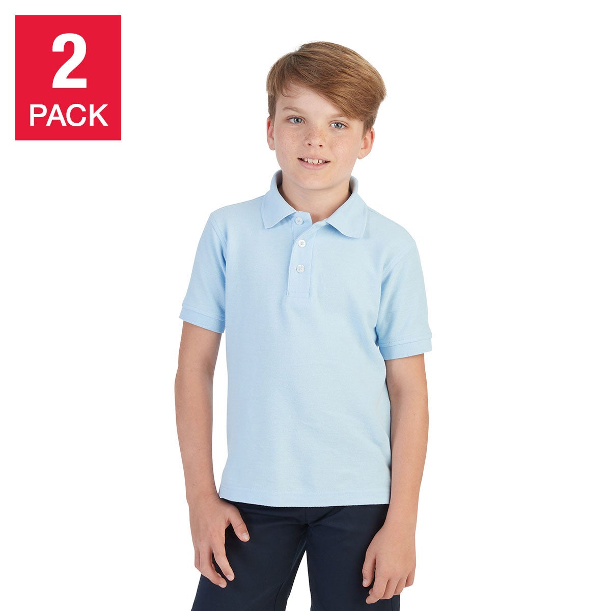 FRENCH TOAST YOUTH 2PK POLO - Image 1