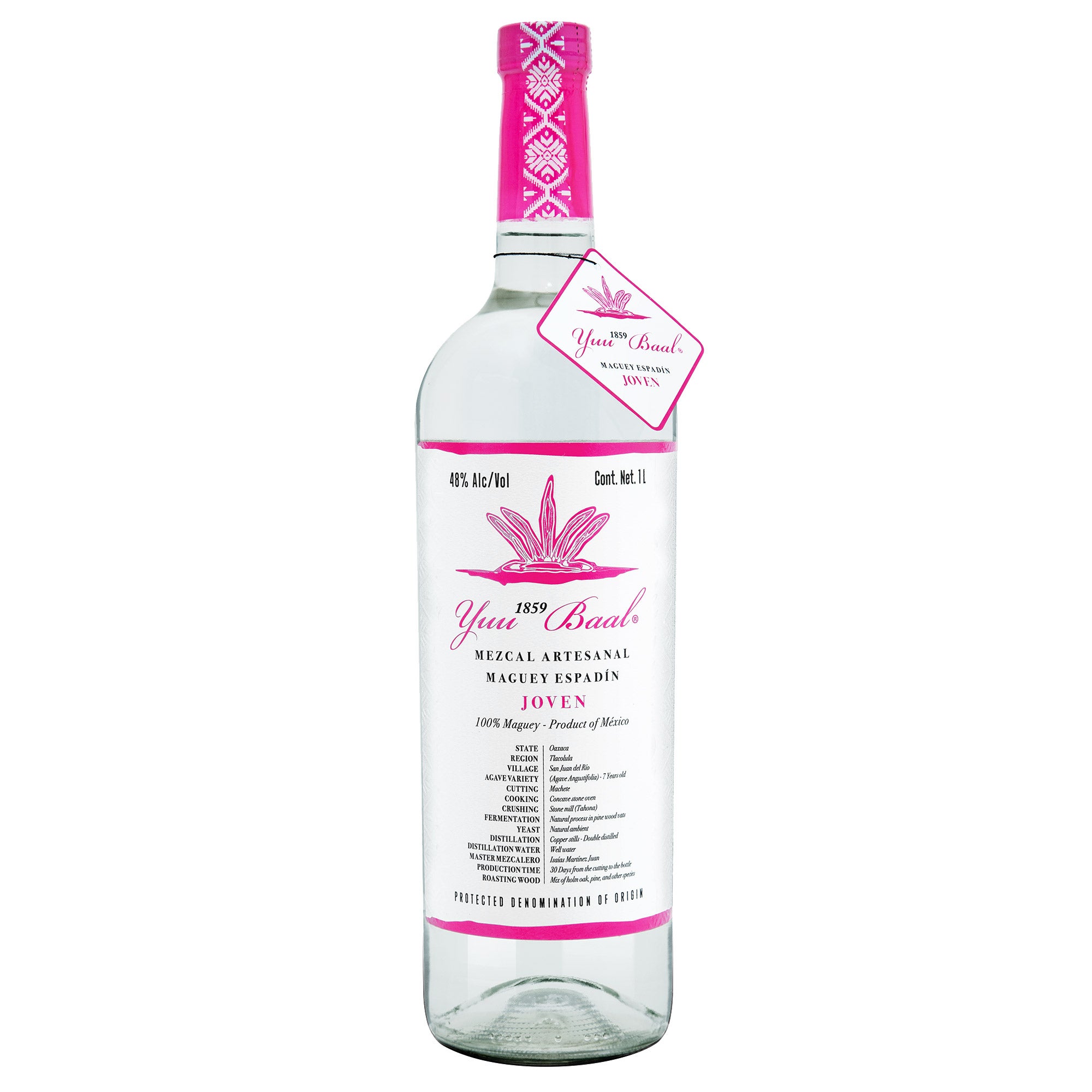 YUU BAAL MEZCAL JOVEN ESPADIN OAXACA, MEXICO 1.0L