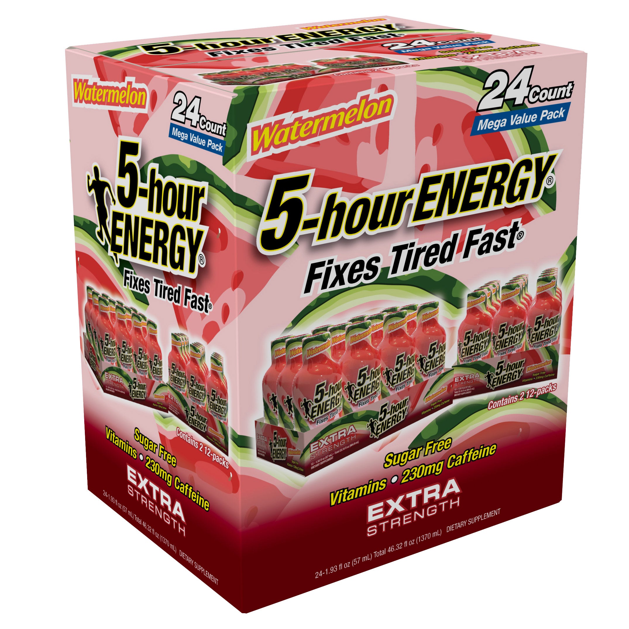 5-HOUR ENERGY EXTRA STRENGTH WATERMELON 24CT
