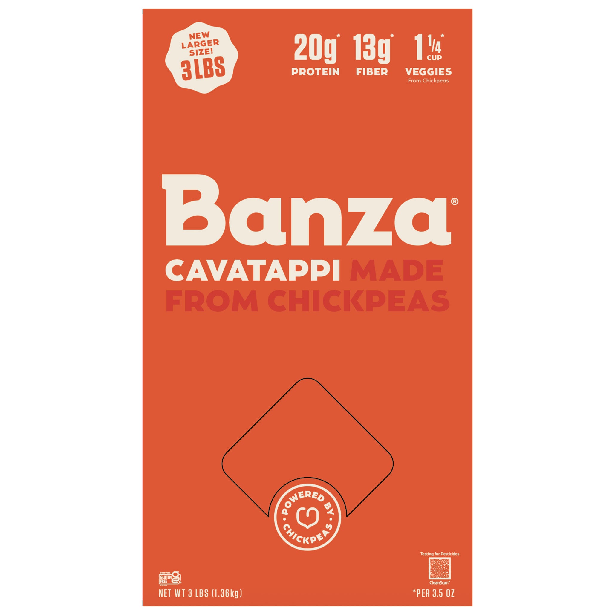 BANZA CHICKPEA CAVATAPPI 3 LB