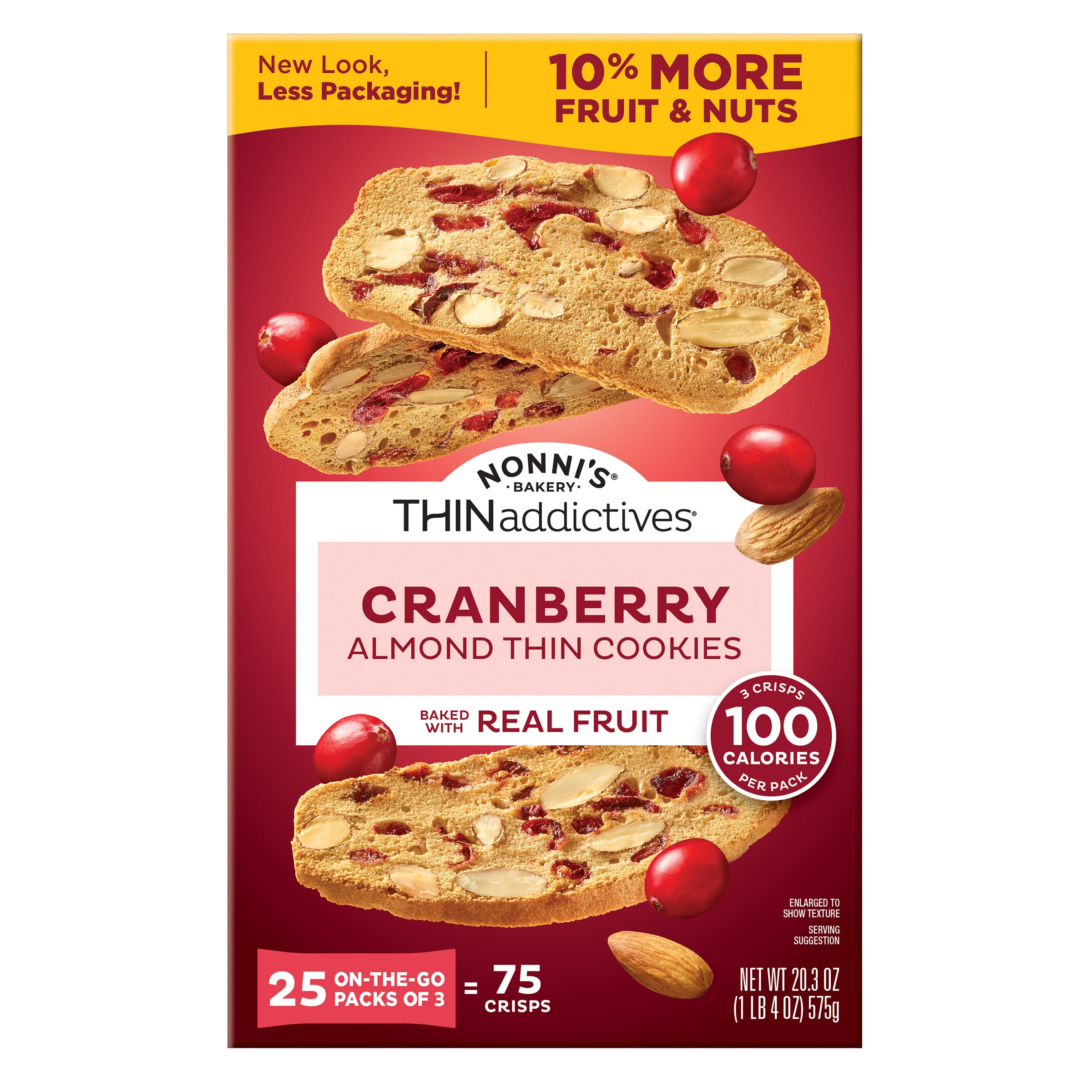 THIN ADDICTIVES CRANBERRY ALMOND 25CT/20.3 OZ (1.27LBS) - Image 1