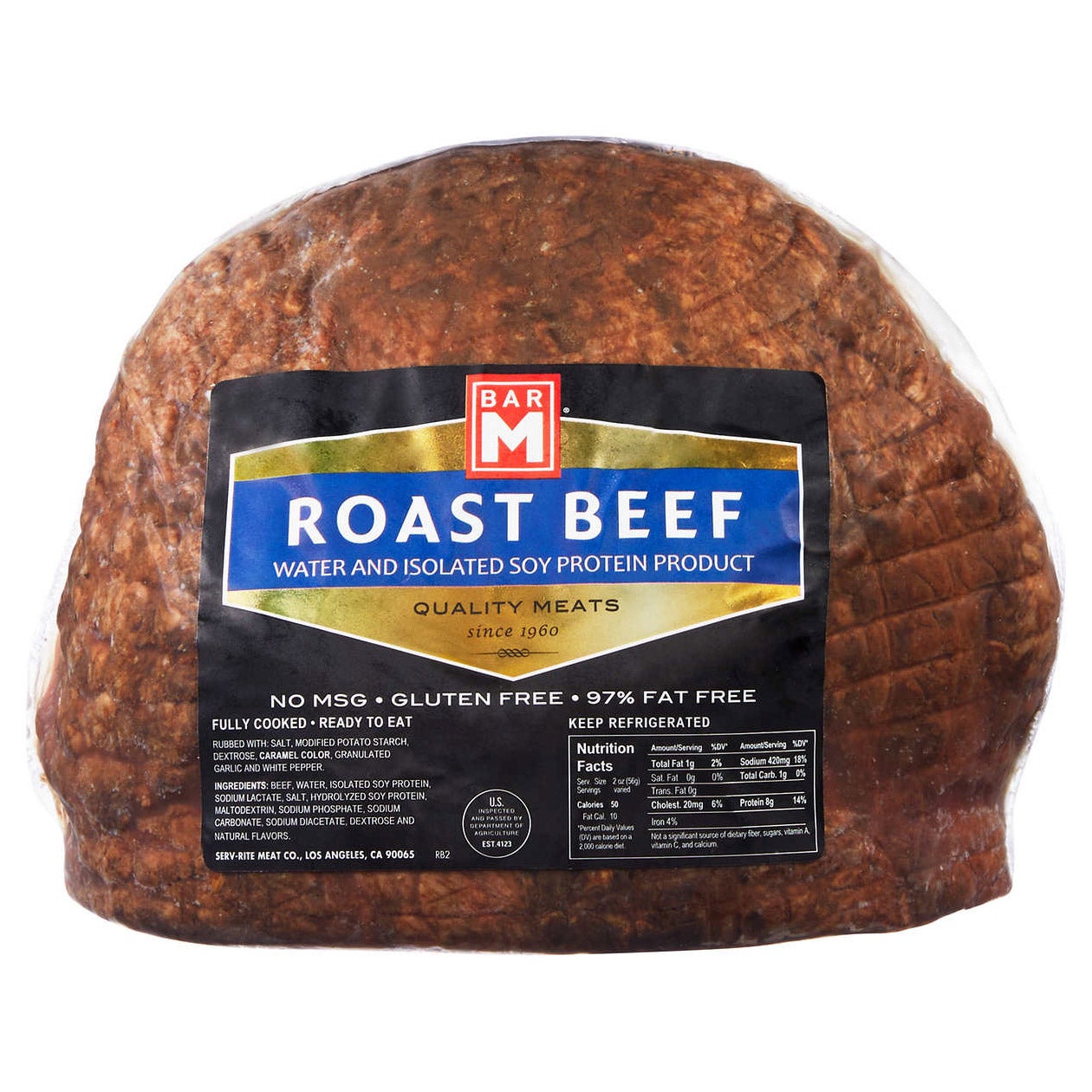 BAR M ROAST BEEF PER LB (AVG 6 POUNDS)