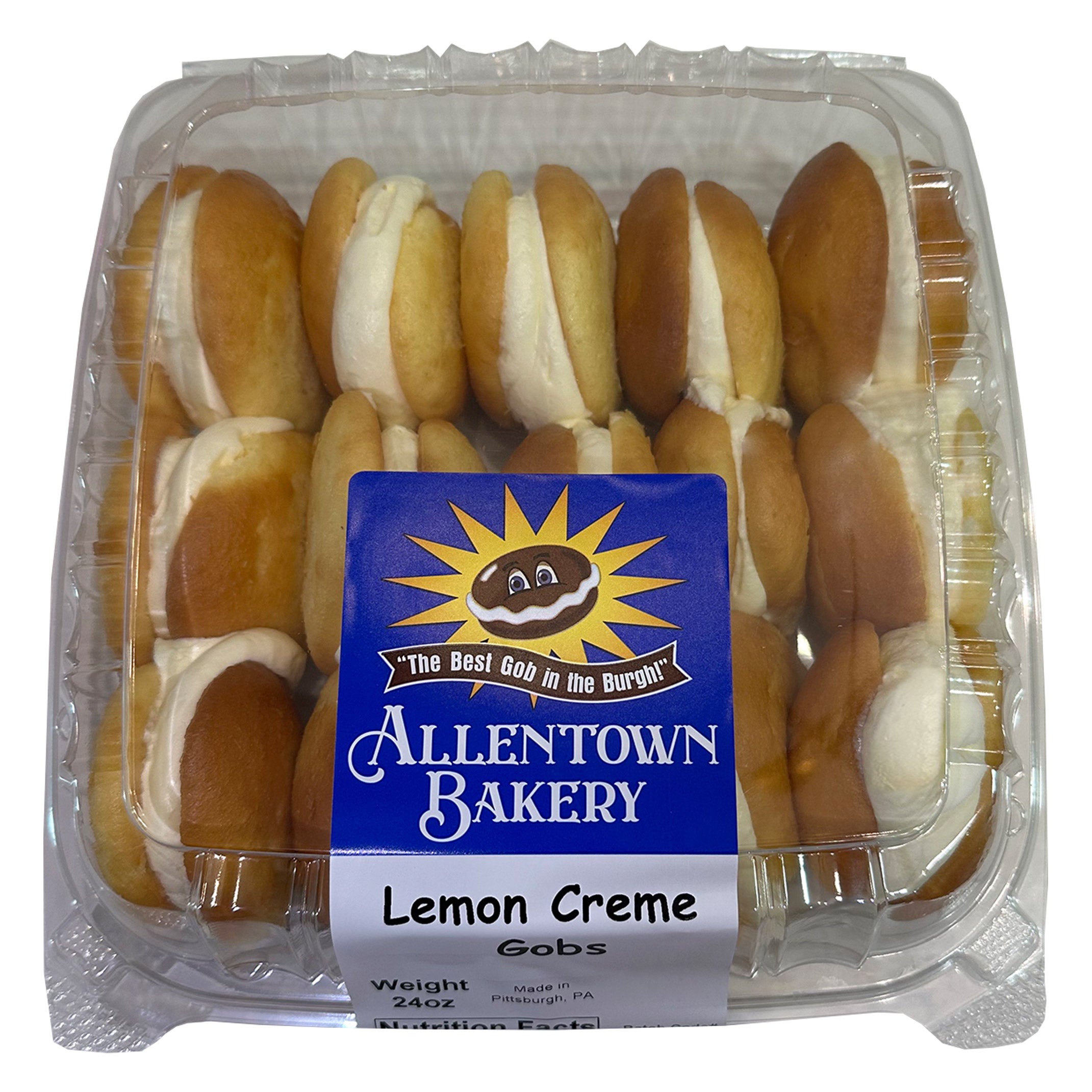 ALLENTOWN BAKERY LEMON CREME GOBS 24 OZ (1.5 LBS) - Image 1