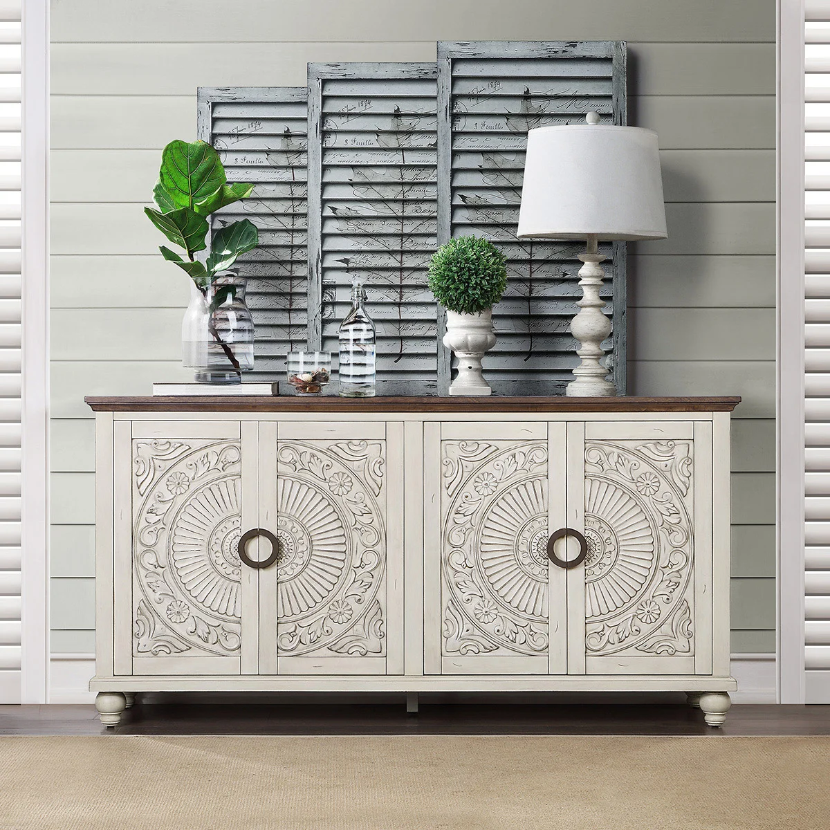 BAYSIDE FURNISHINGS ANNIKA 72¨ ACCENT CONSOLE