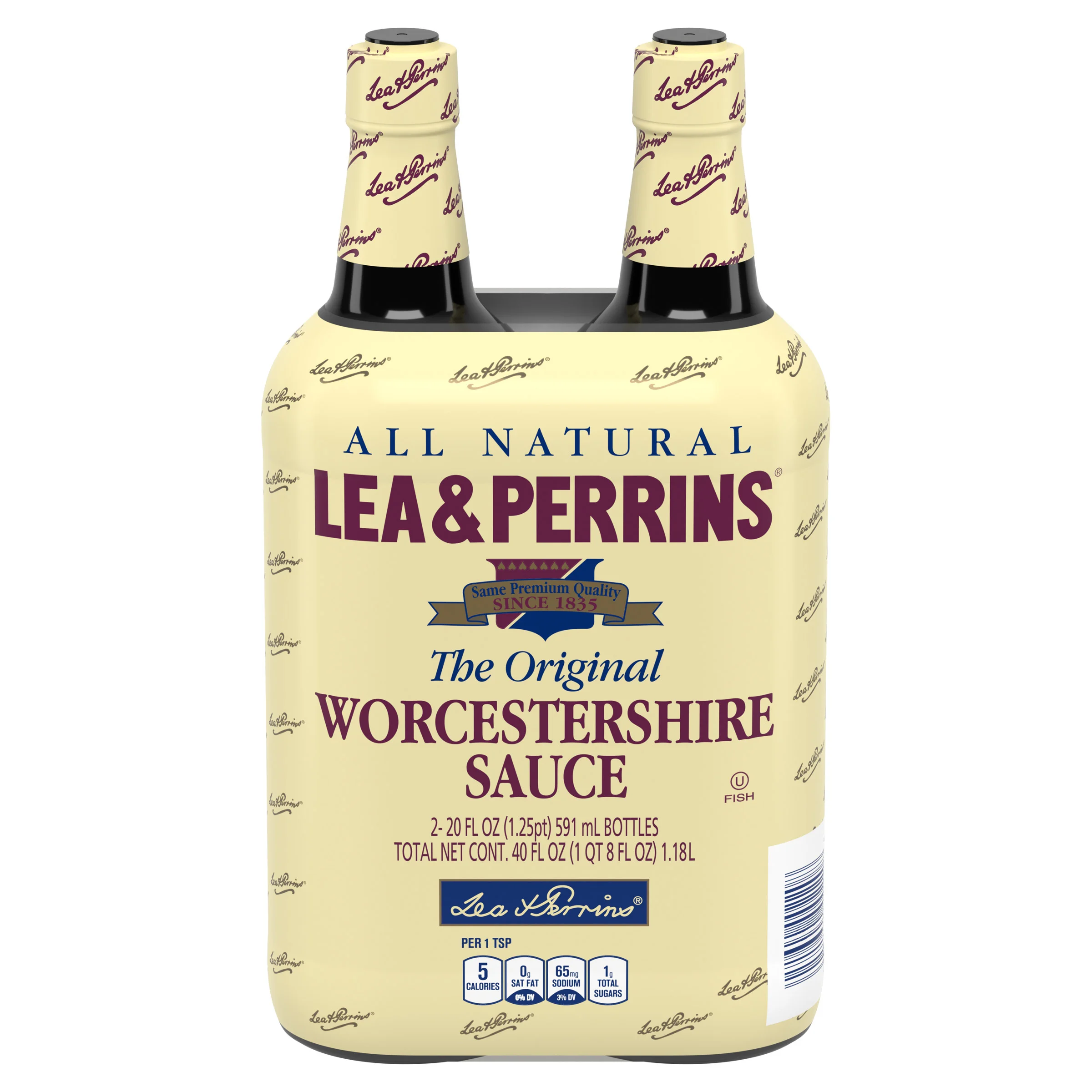 LEA & PERRINS WORCESTERSHIRE SAUCE 2/20 OZ - Image 1
