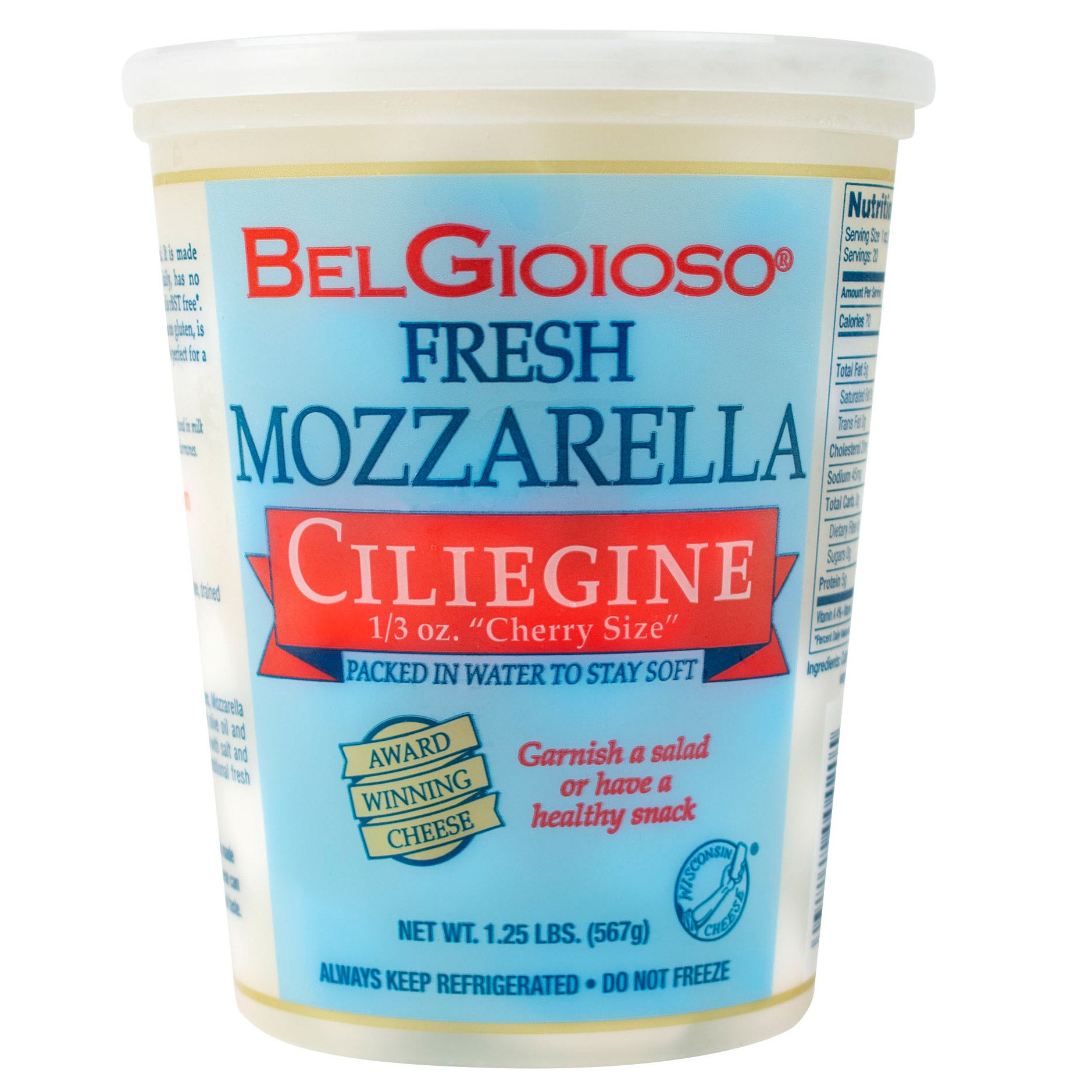 BELGIOIOSO MOZZARELLA CILIEGINE 20 OZ