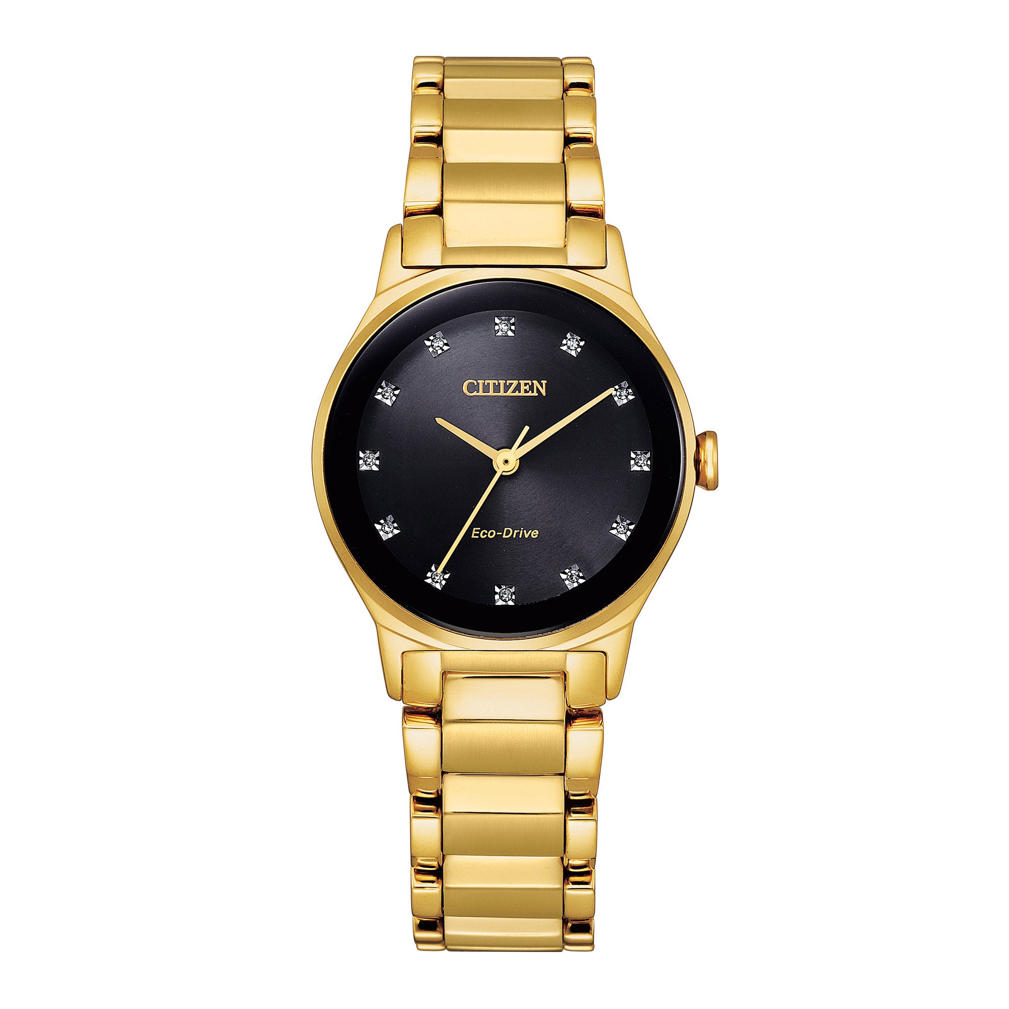CITIZEN ECO-DRIVE AXIOM BLACK DIAL LADIES QUARTZ WATCH - Image 1