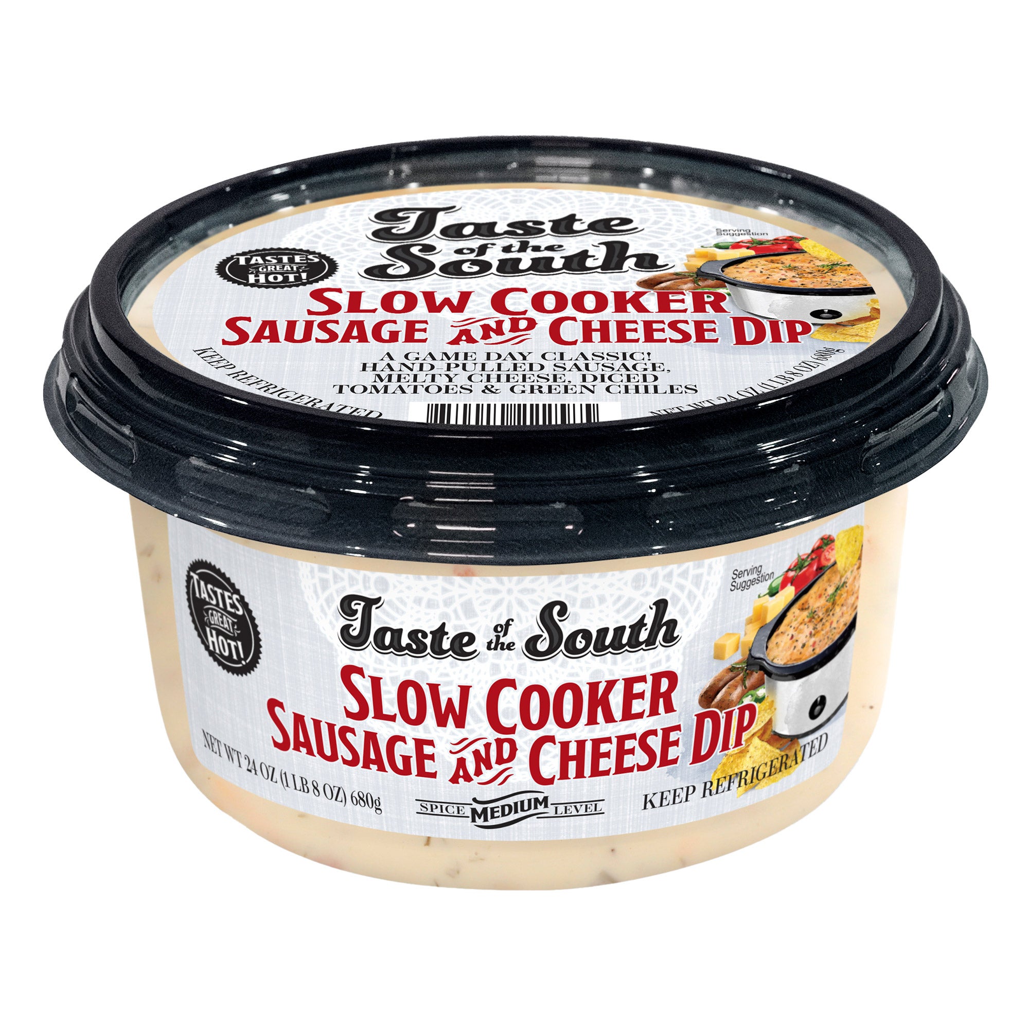 TASTE OF THE SOUTH SAUSAGE AND CHEESE DIP 24 OZ