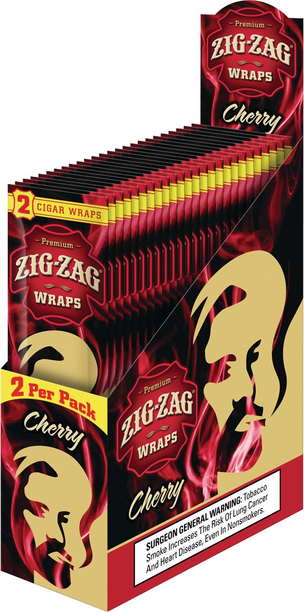 ZIG-ZAG CIGAR WRAPS CHERRY 25/2CT