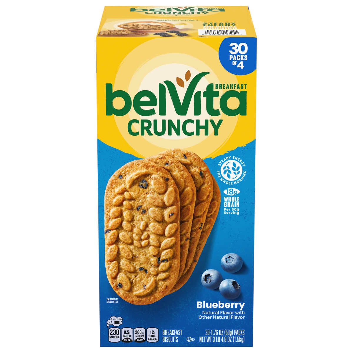BELVITA BLUEBERRY BISCUITS 30 COUNT BOX - Image 1