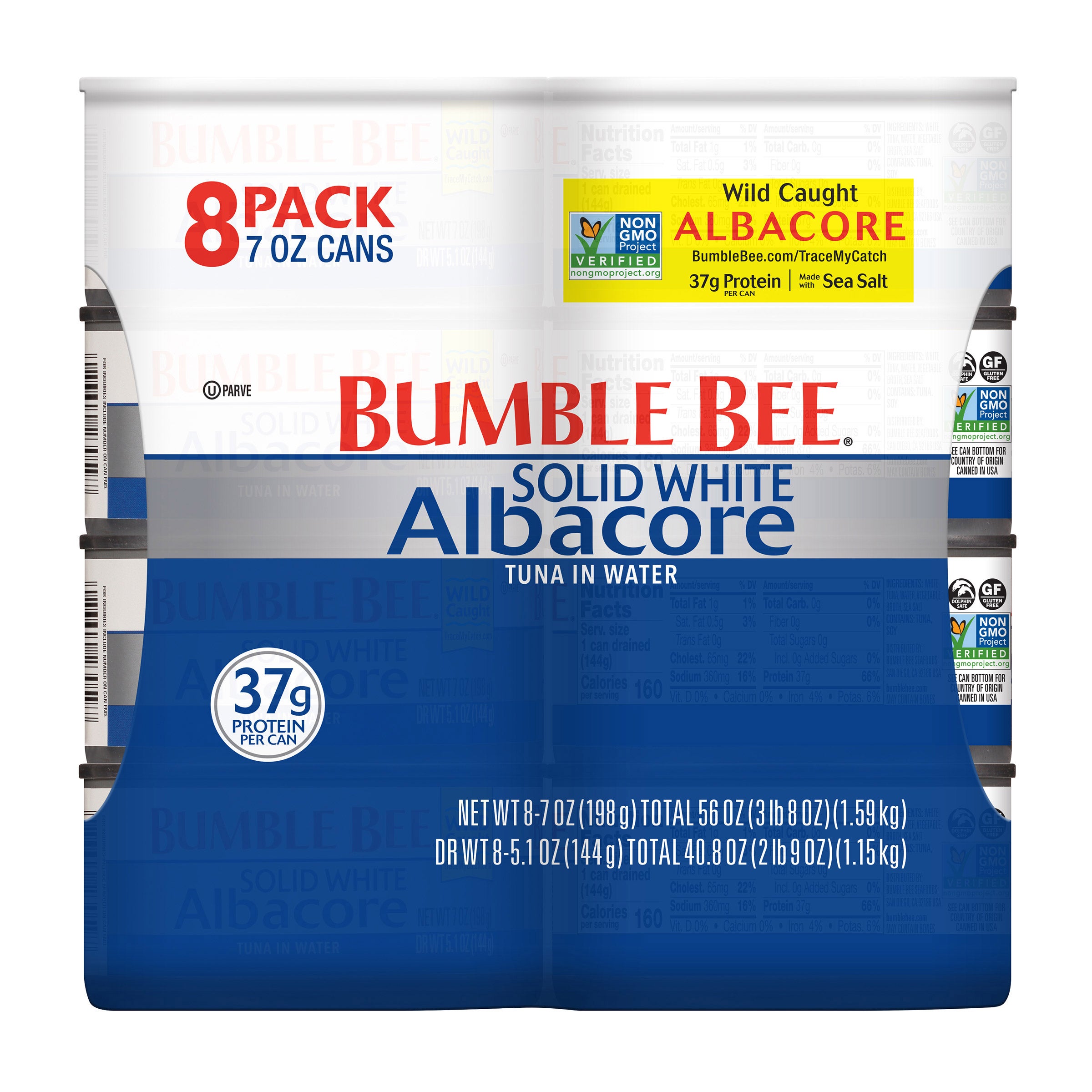 BUMBLE BEE SOLID WHITE ALBACORE 8/7 OZ (3.5 LBS) - Image 1