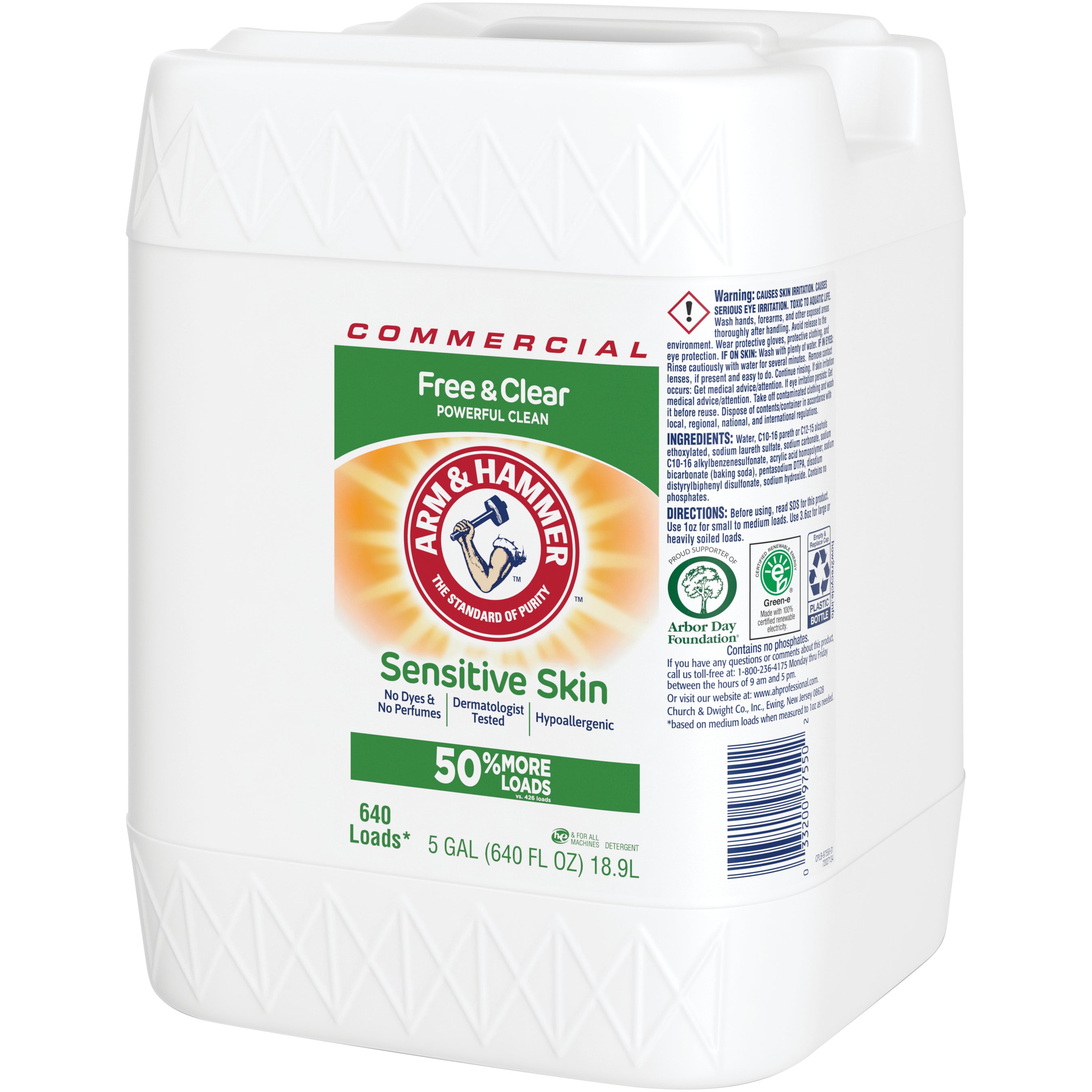 ARM & HAMMER HE LIQUID DETERGENT CDC3320097550 5GAL - Image 1