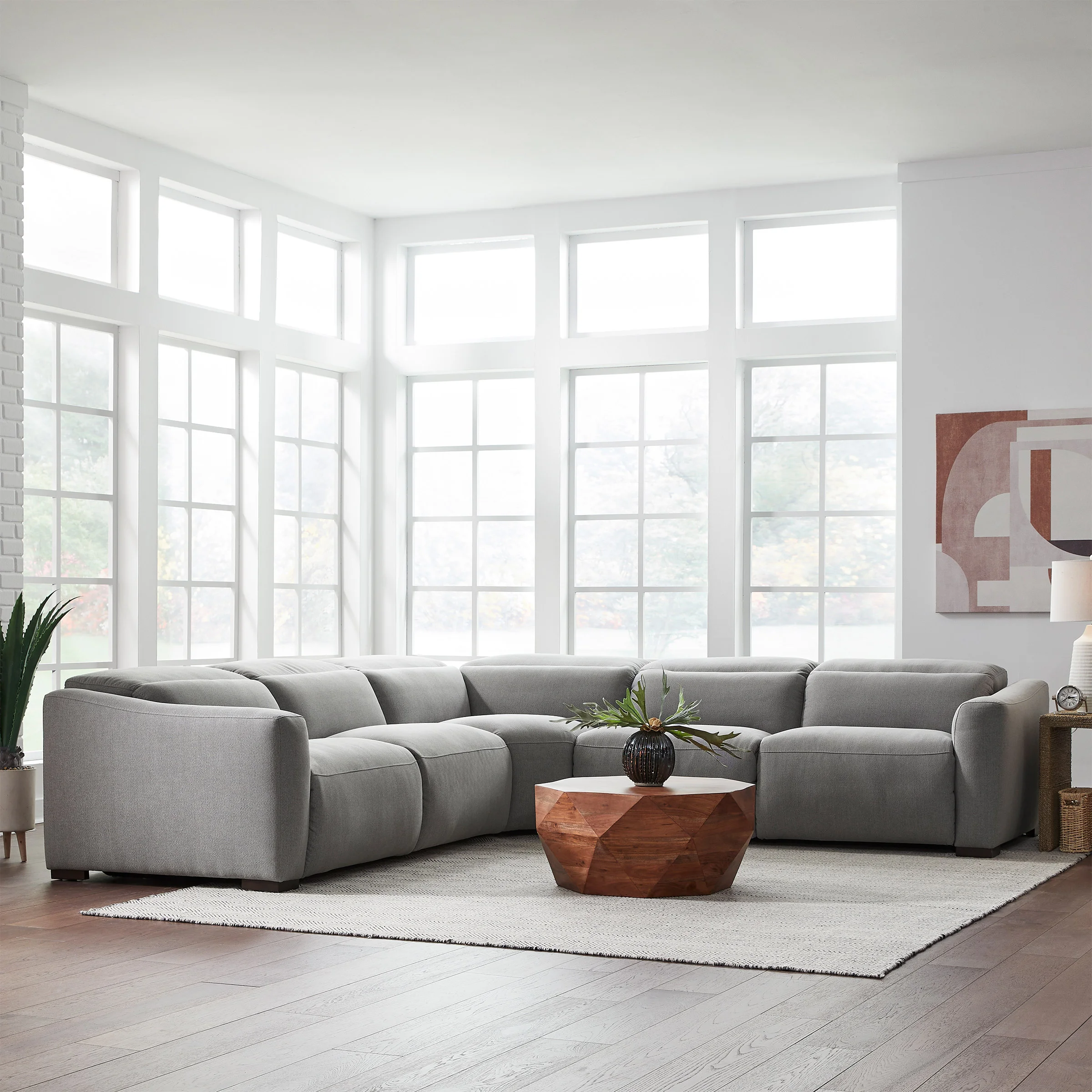 GILMAN CREEK FINSON FABRIC POWER RECLINING SECTIONAL - Image 1