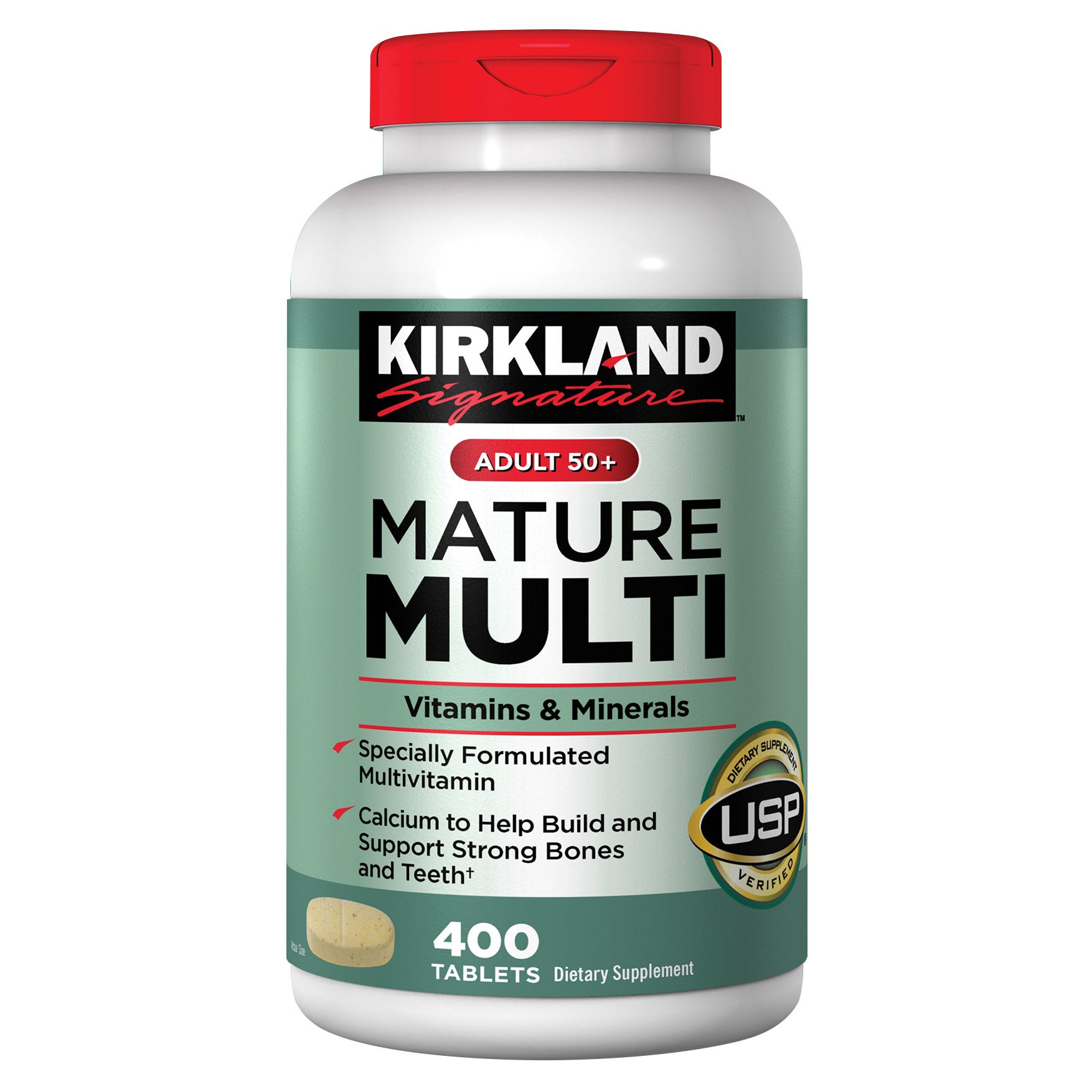 KIRKLAND SIGNATURE MATURE ADULT MULTI 400 TABLETS - Image 1