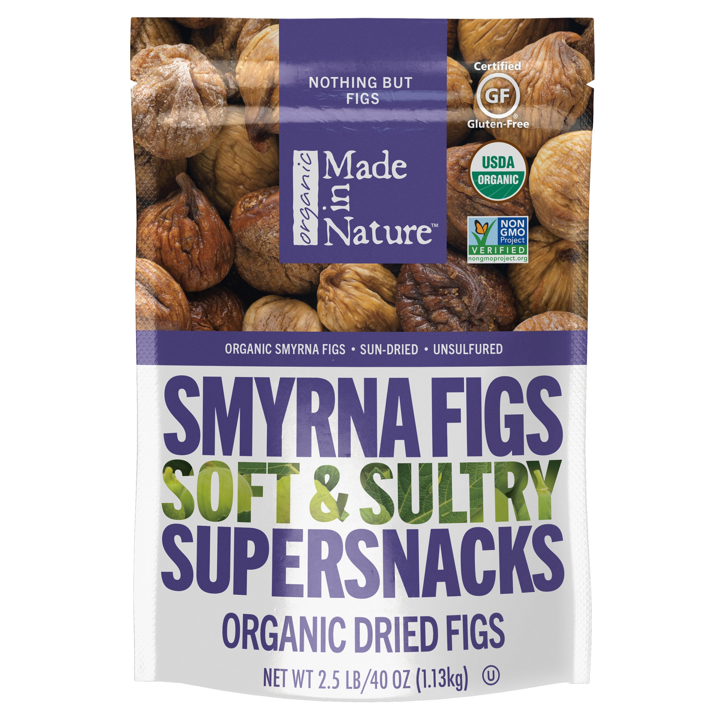 MADE IN NATURE ORGANIC SMYRNA FIGS 40 OZ - Image 1