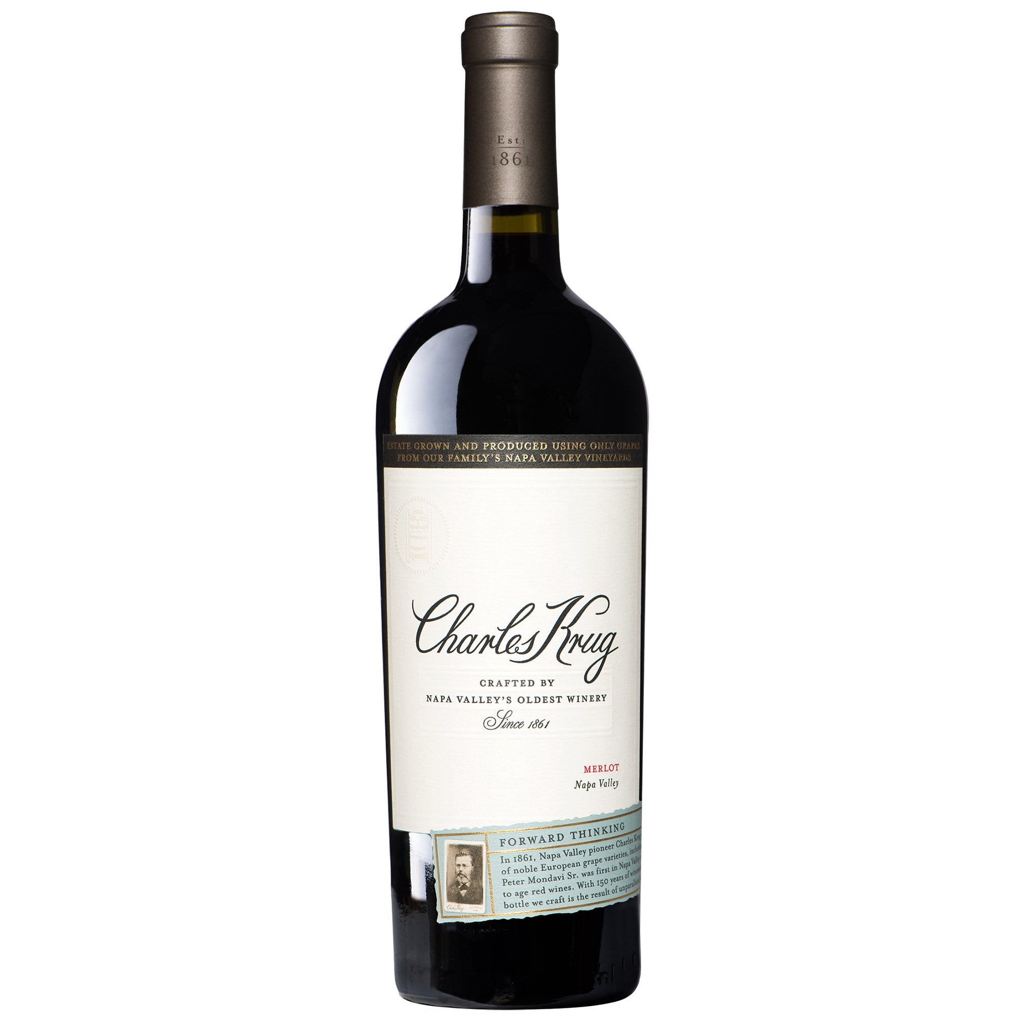 CHARLES KRUG MERLOT NAPA VALLEY 750ML