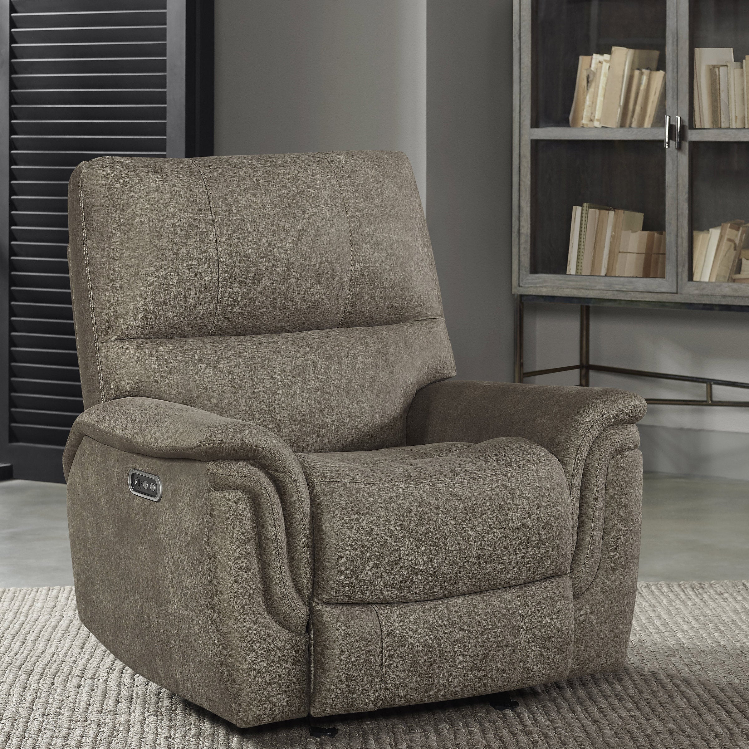 BARCALOUNGER FABRIC POWER RECLINER - Image 1