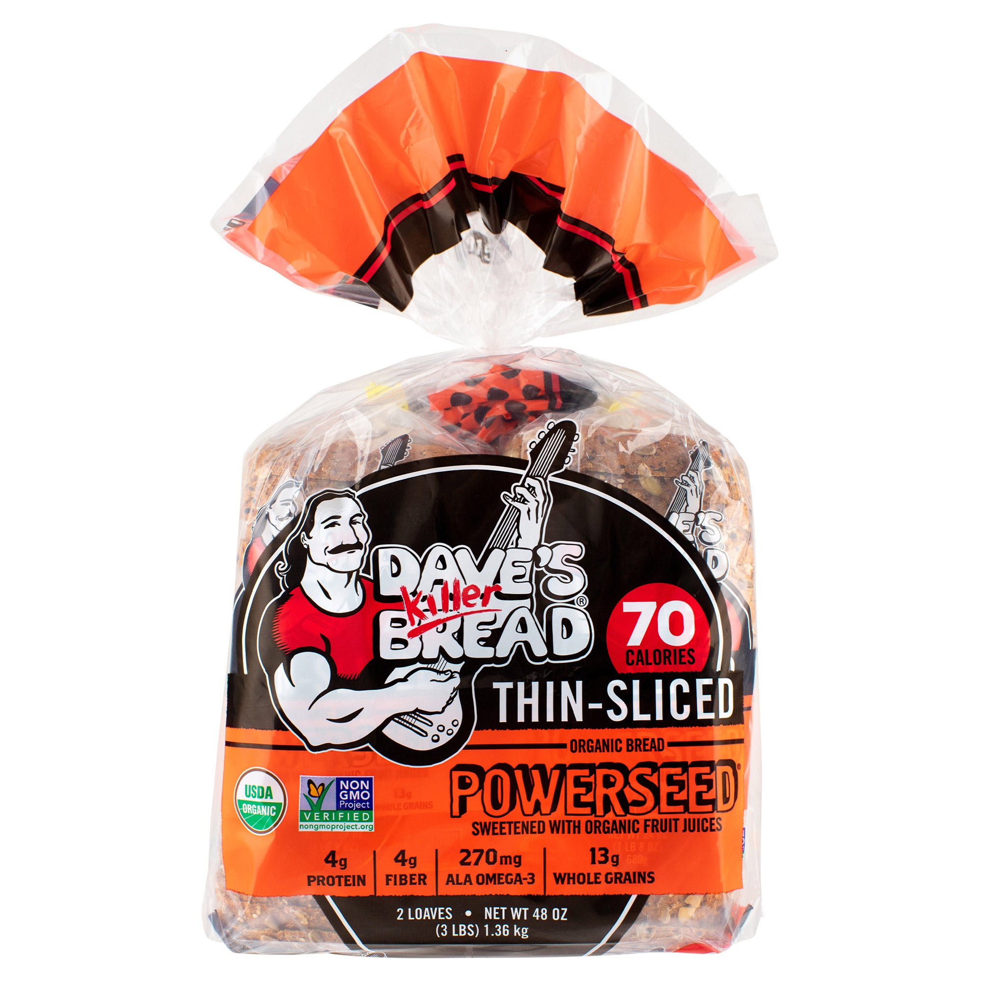 DAVE'S KILLER BREAD ORGANIC POWERSEED THIN 2/24 OZ