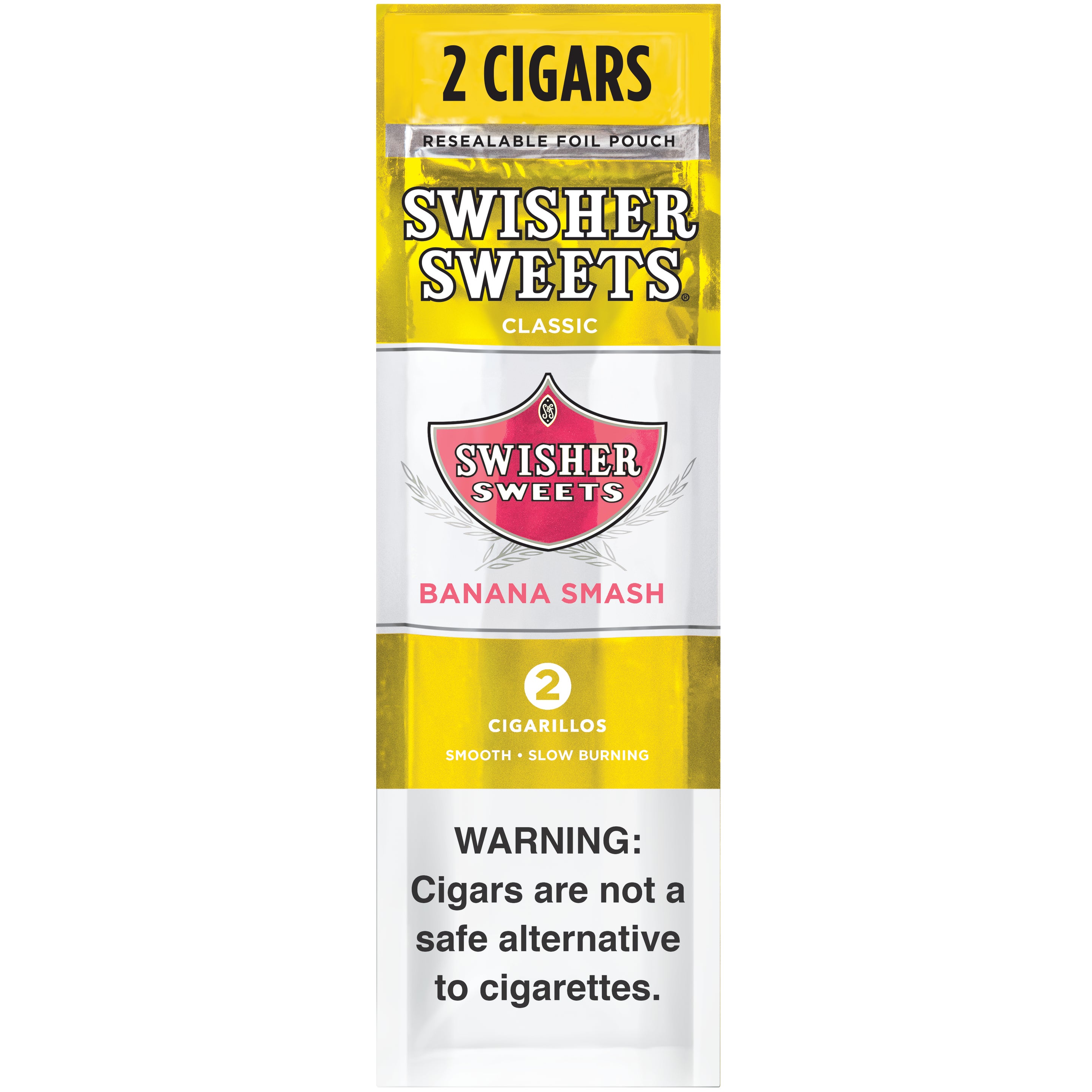 SWISHER SWEETS BANANA SMASH CIGARILLO 30/2CT SAVE ON 2 POUCH