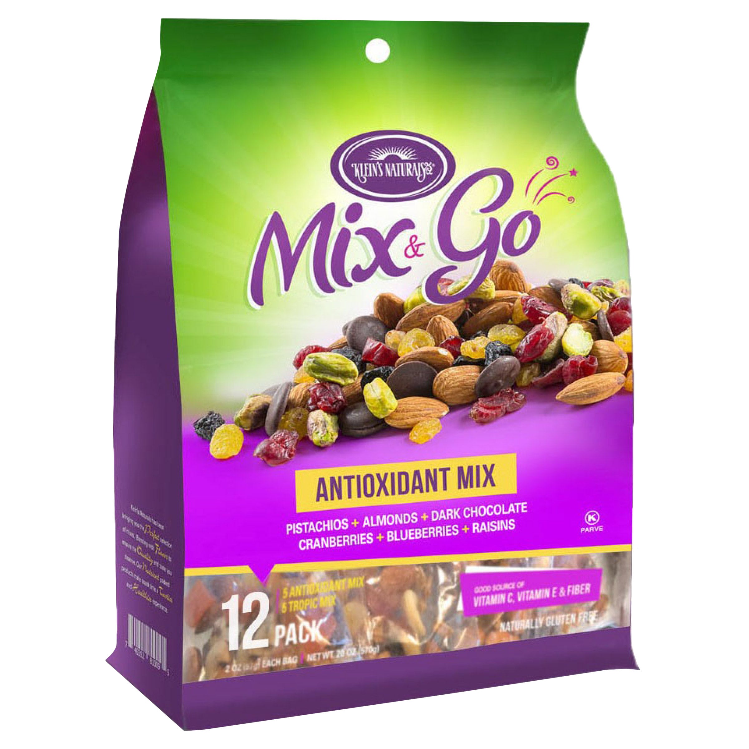 MIX & GO ANTIOXIDANT TRAIL MIX 12 CT (1.5 LBS)