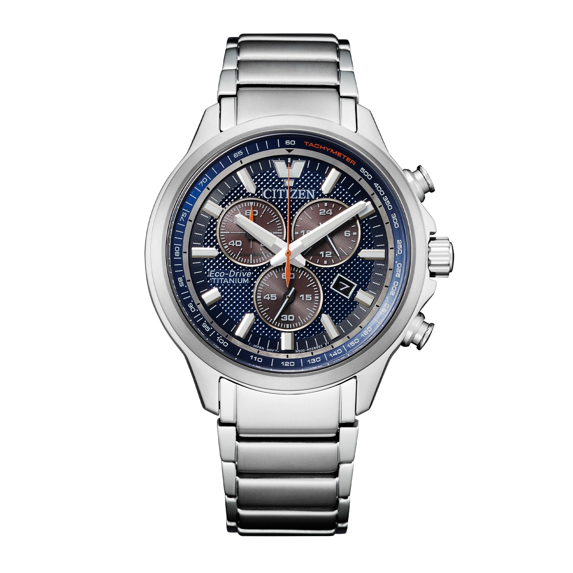 CITIZEN ECO-DRIVE SUPER TITANIUM CHRONOGRAPH MENS WATCH