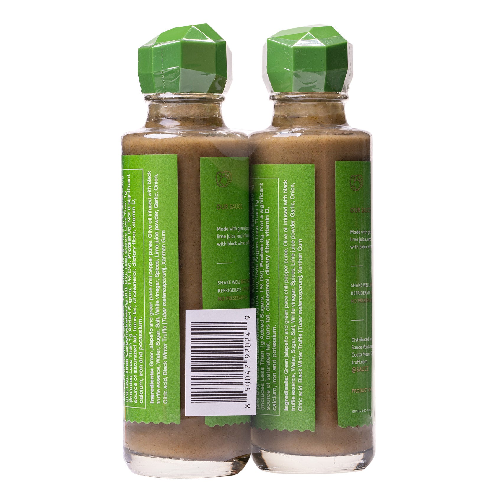 TRUFF JALAP/LIME HOT SAUCE 2- 6 OUNCE BOTTLES