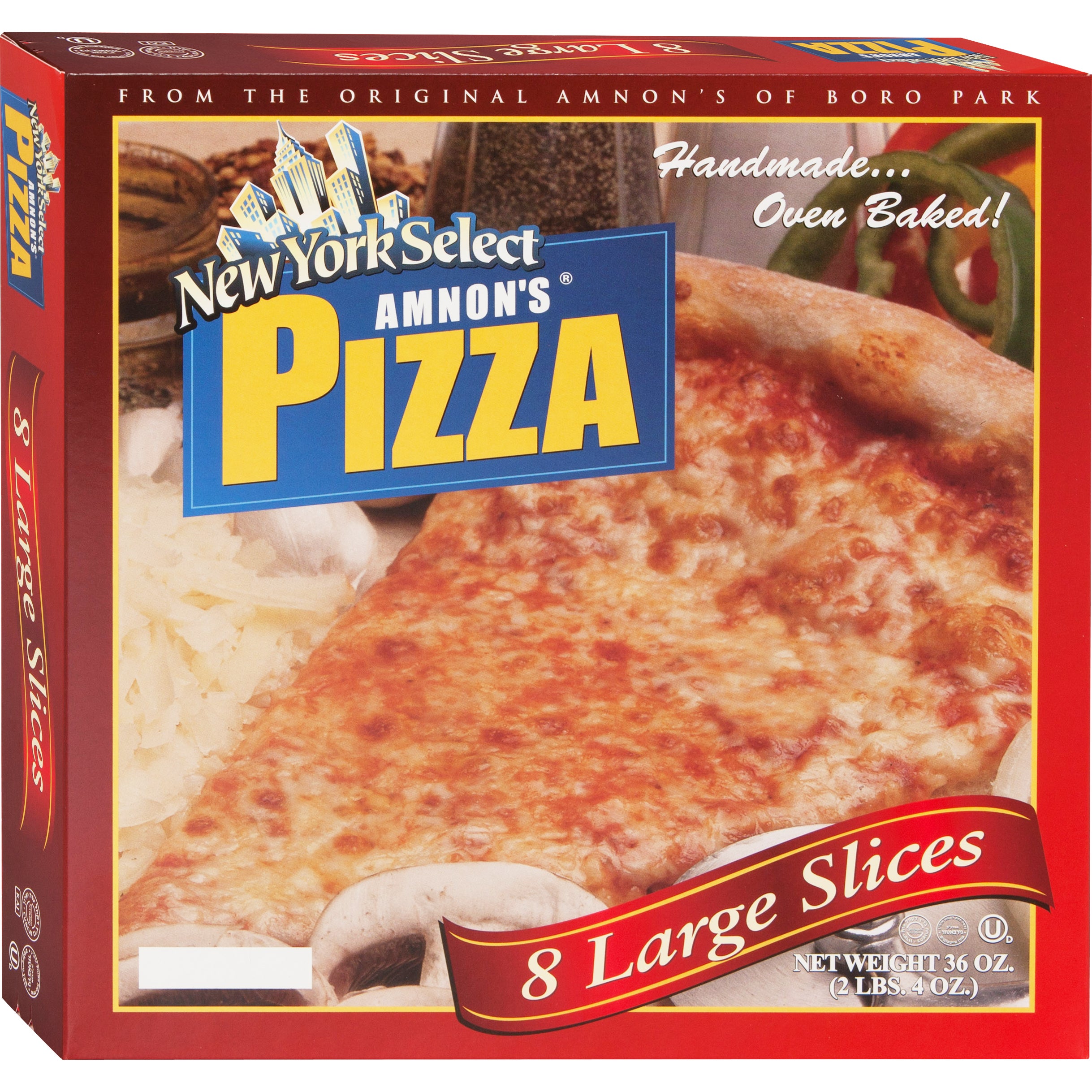 AMNON KOSHER PIZZA NEW YORK SELECT 2 PK/ 36 OZ