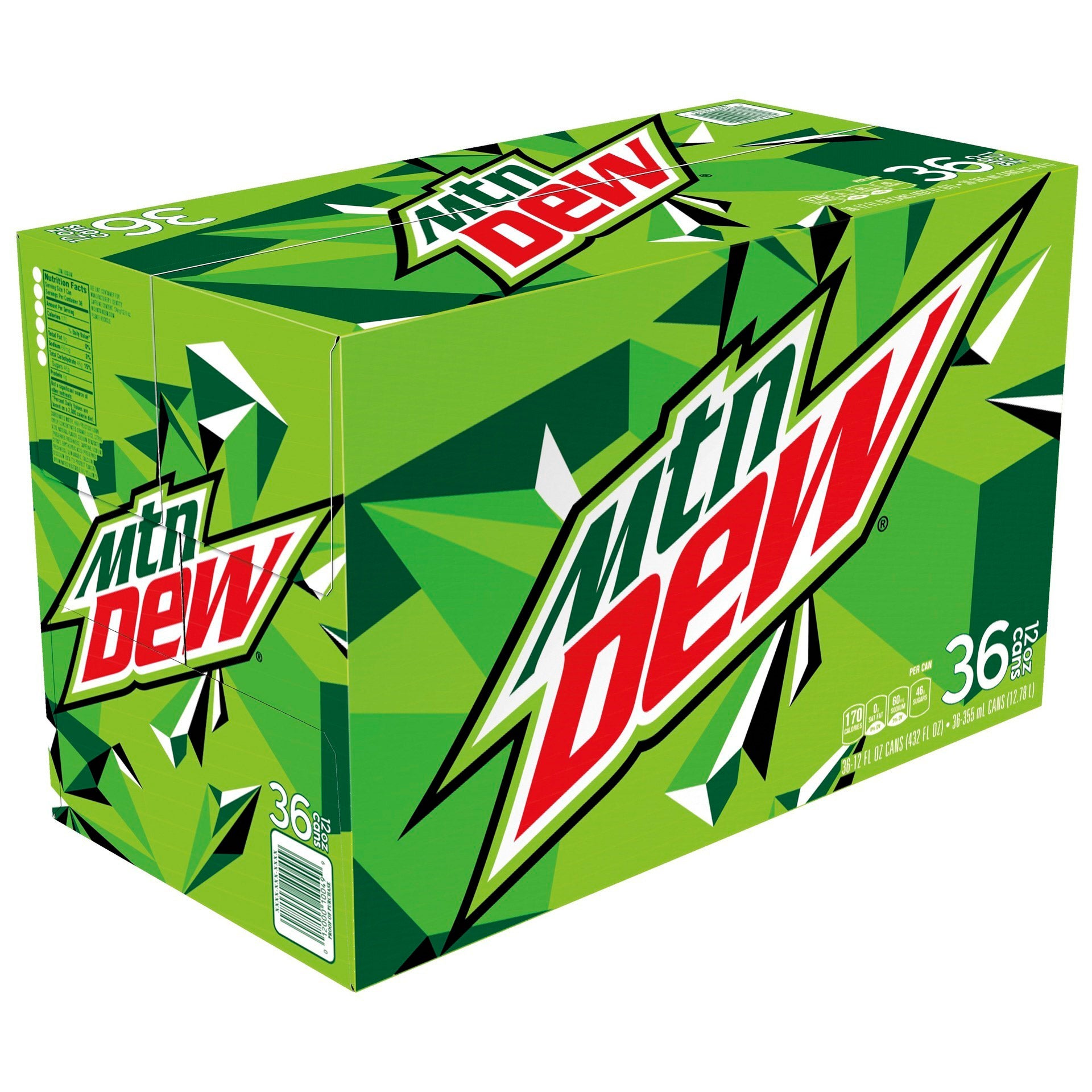 MOUNTAIN DEW 36/12 OUNCE CANS - Image 1