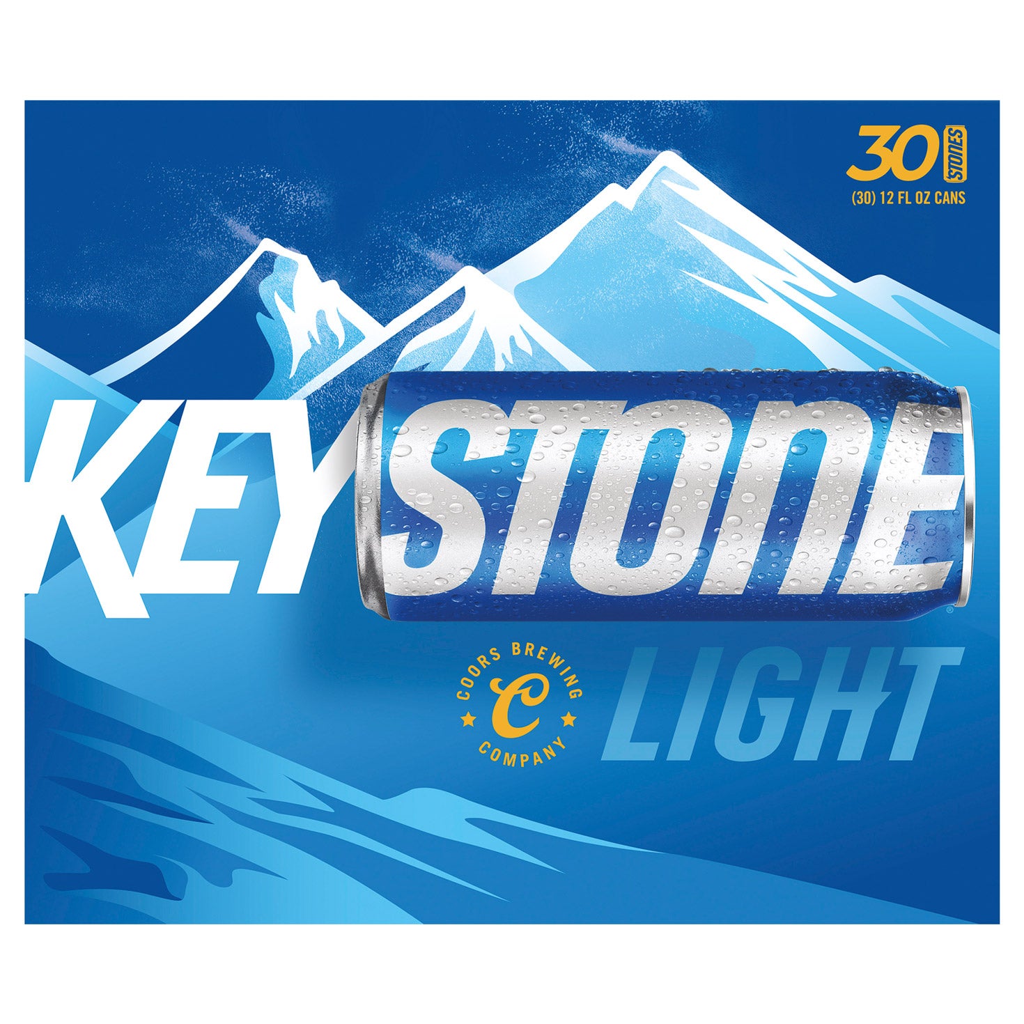 KEYSTONE LIGHT PILSNER USA 30/12OZ - Image 1