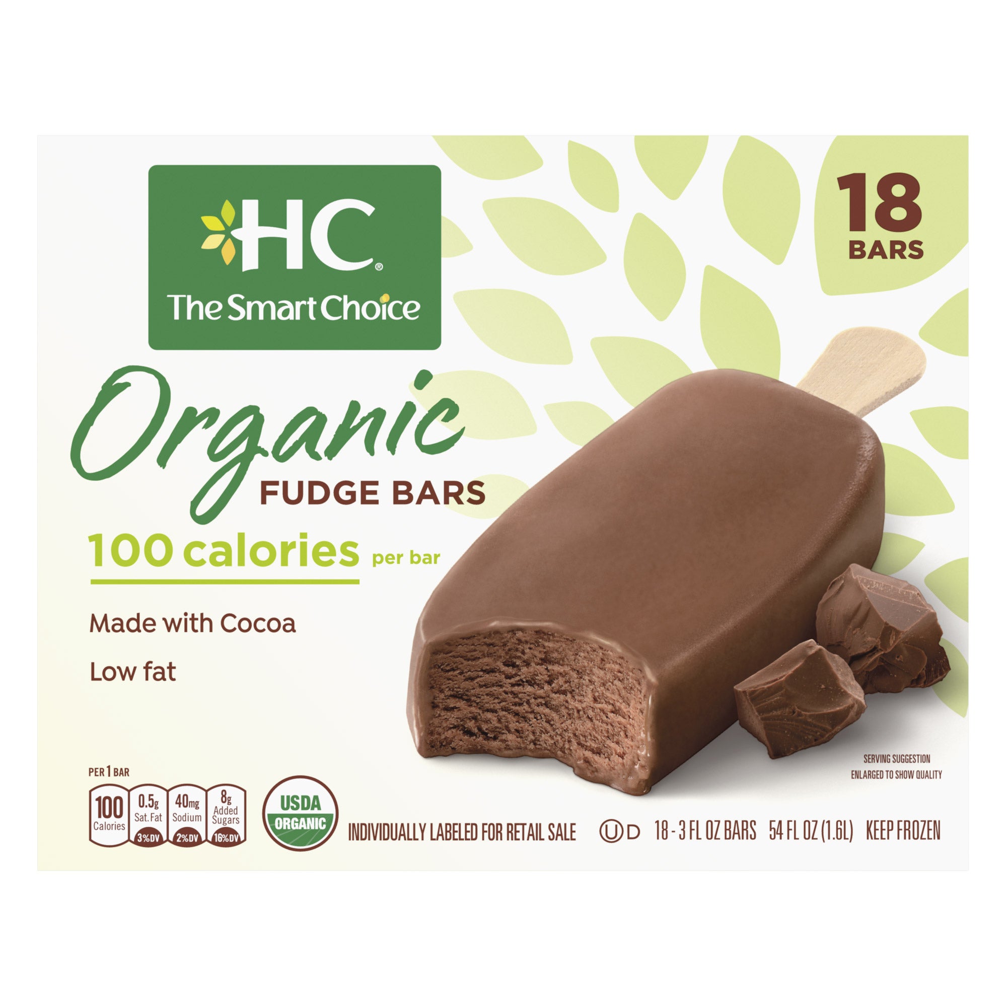 HEALTHY CHOICE ORGANIC FUDGE BARS 18/3 OZ - Image 1