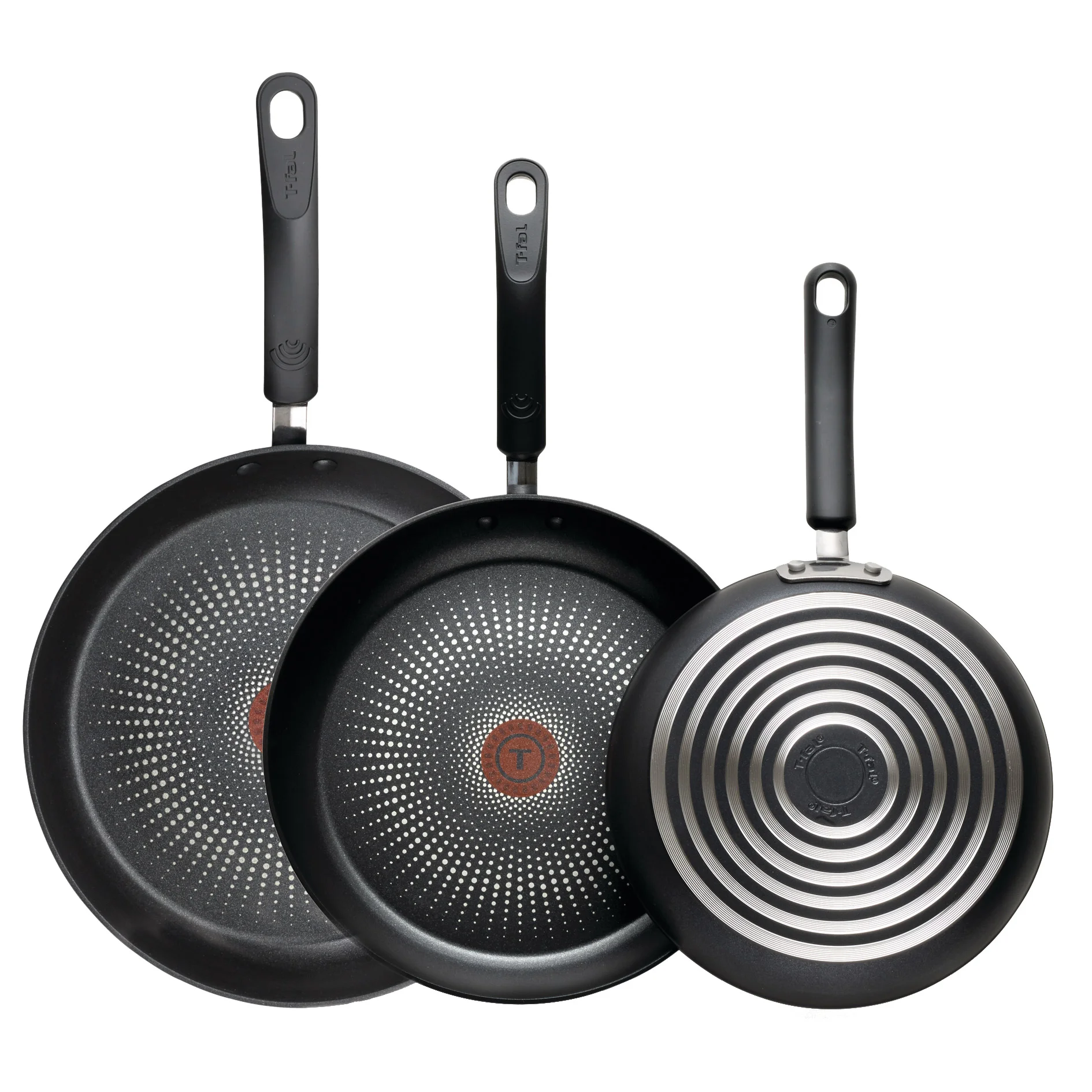T-FAL TITANIUM NON-STICK FRY PANS 3-PIECE