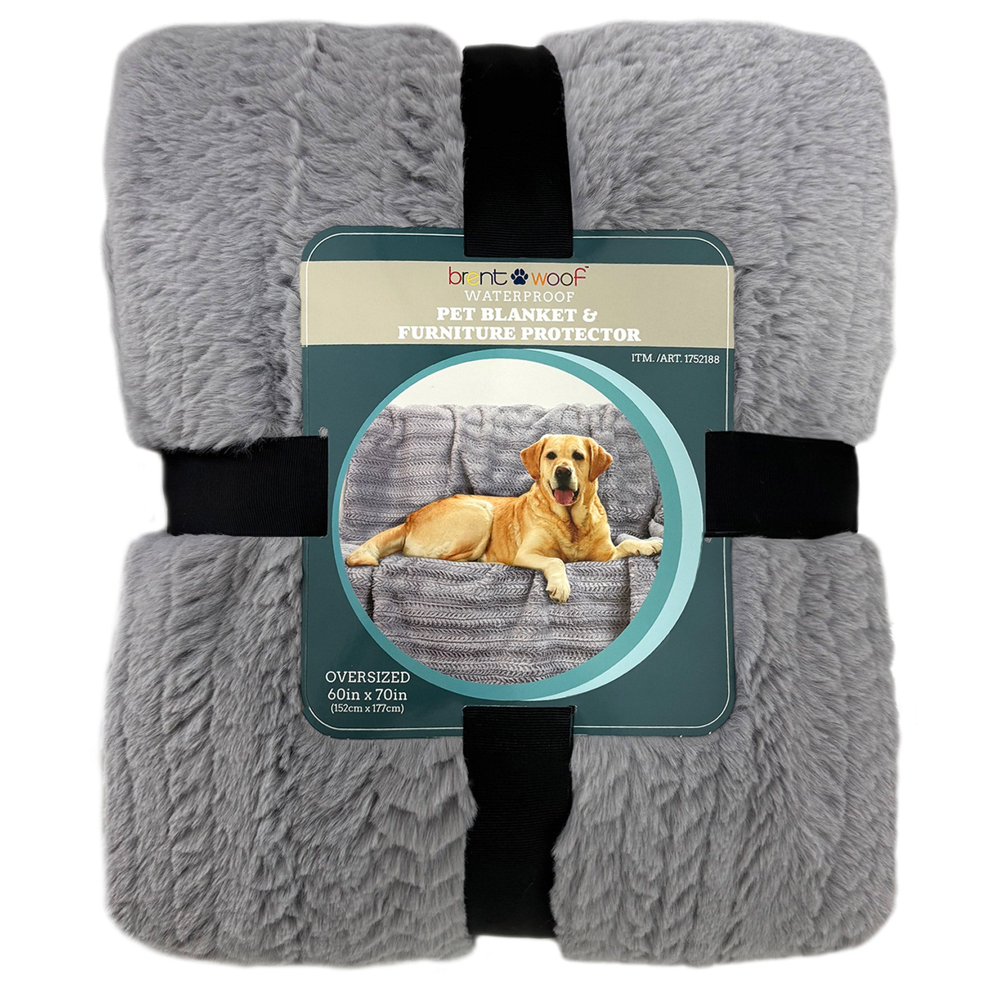BRENTWOOD FAUX FUR PET THROW 60"X70"