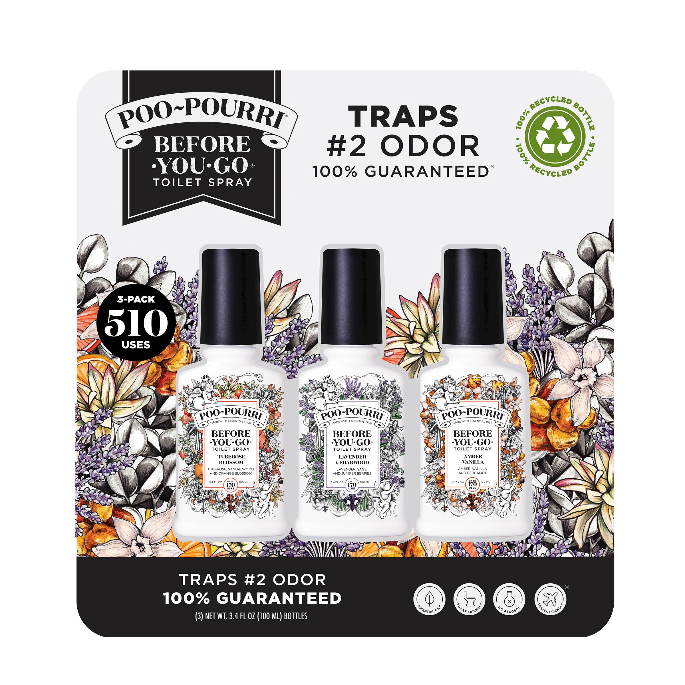 POO POURRI TOILET SPRAY 3/4 OUNCE BOTTLES - Image 1