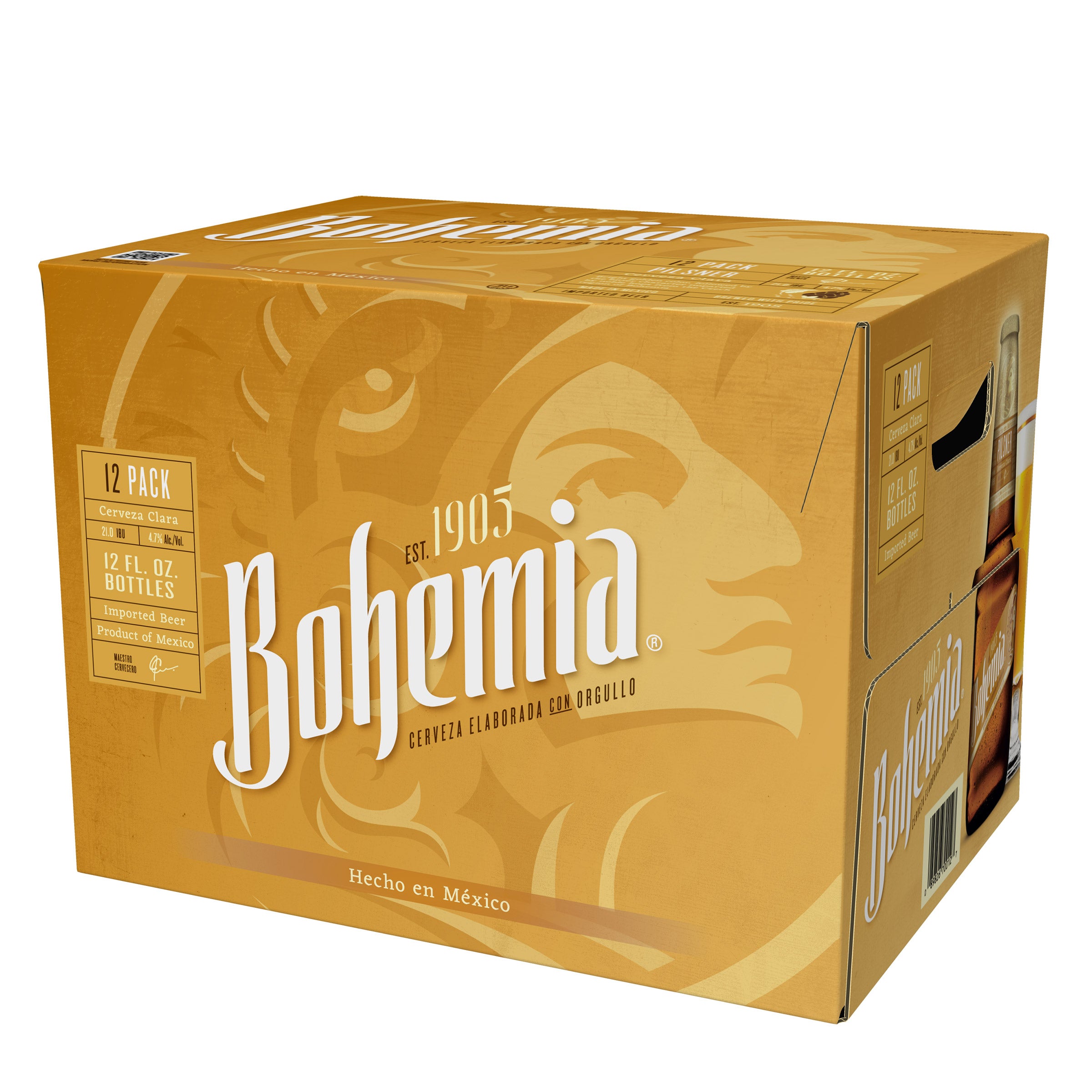 BOHEMIA IMPORTED MEXICAN LAGER 12/12 OZ BOTTLES